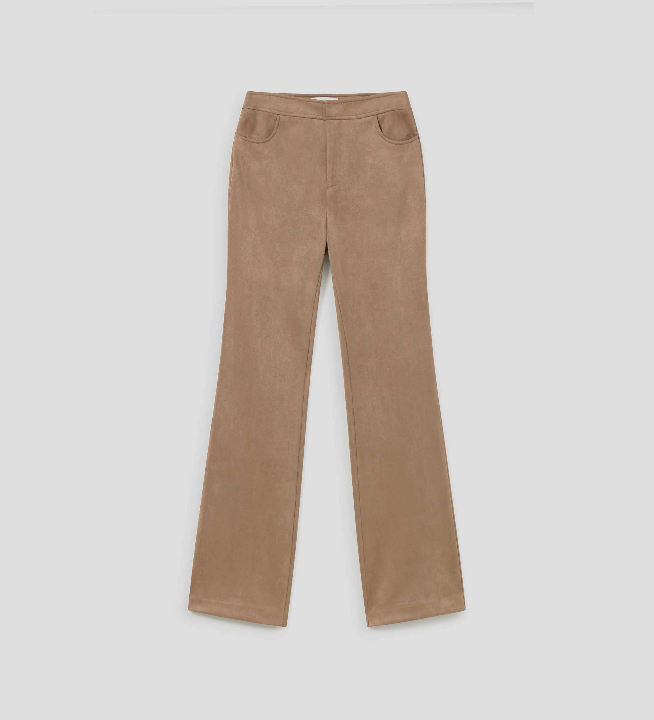Pantalon évasé en daim