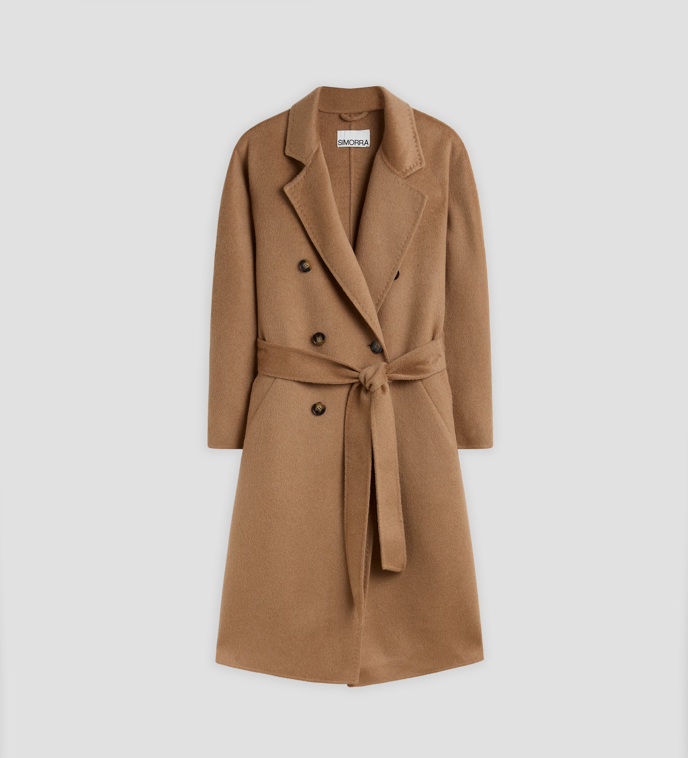Long double-breasted coat