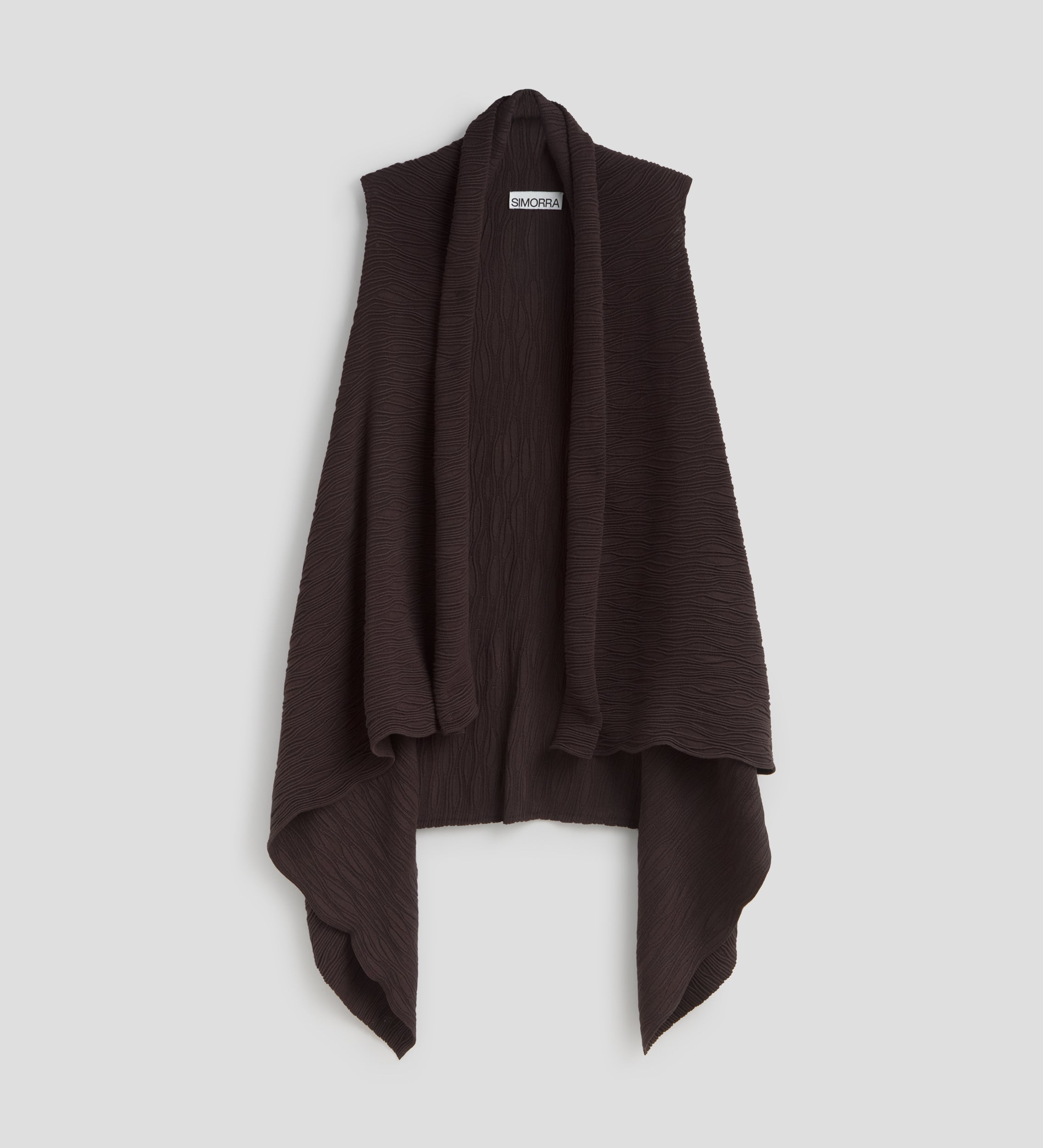Long textured vest