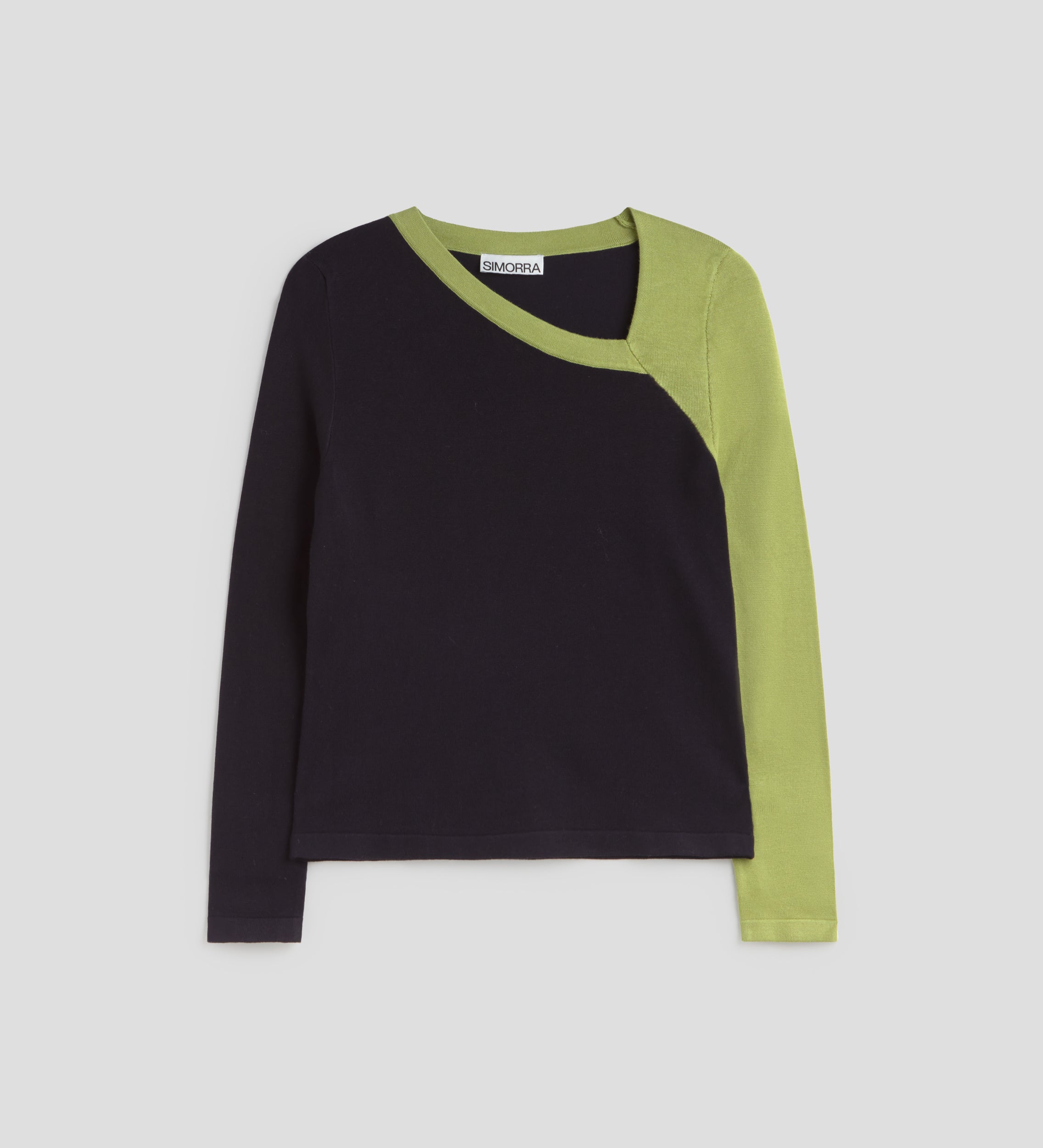 Asymmetrical neckline sweater