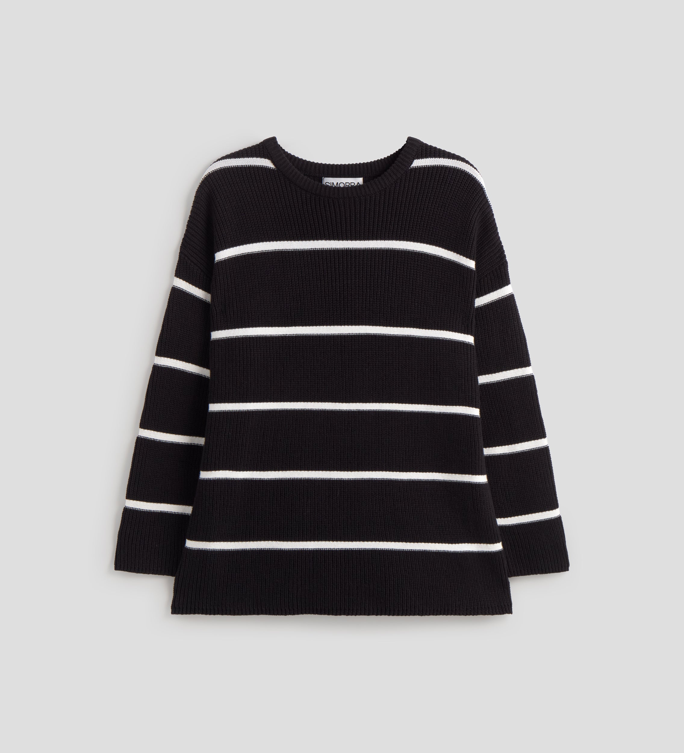 Striped knit sweater