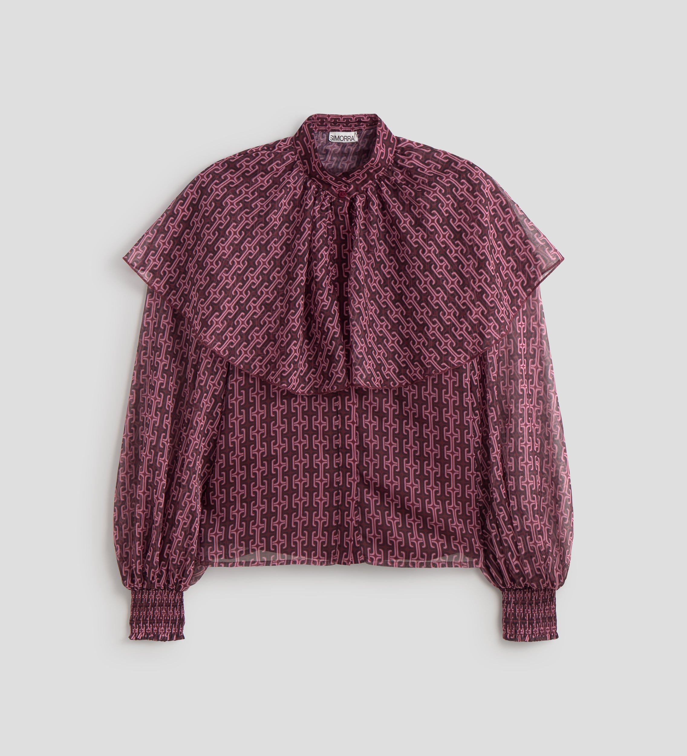 Chemisier cape imprimé
