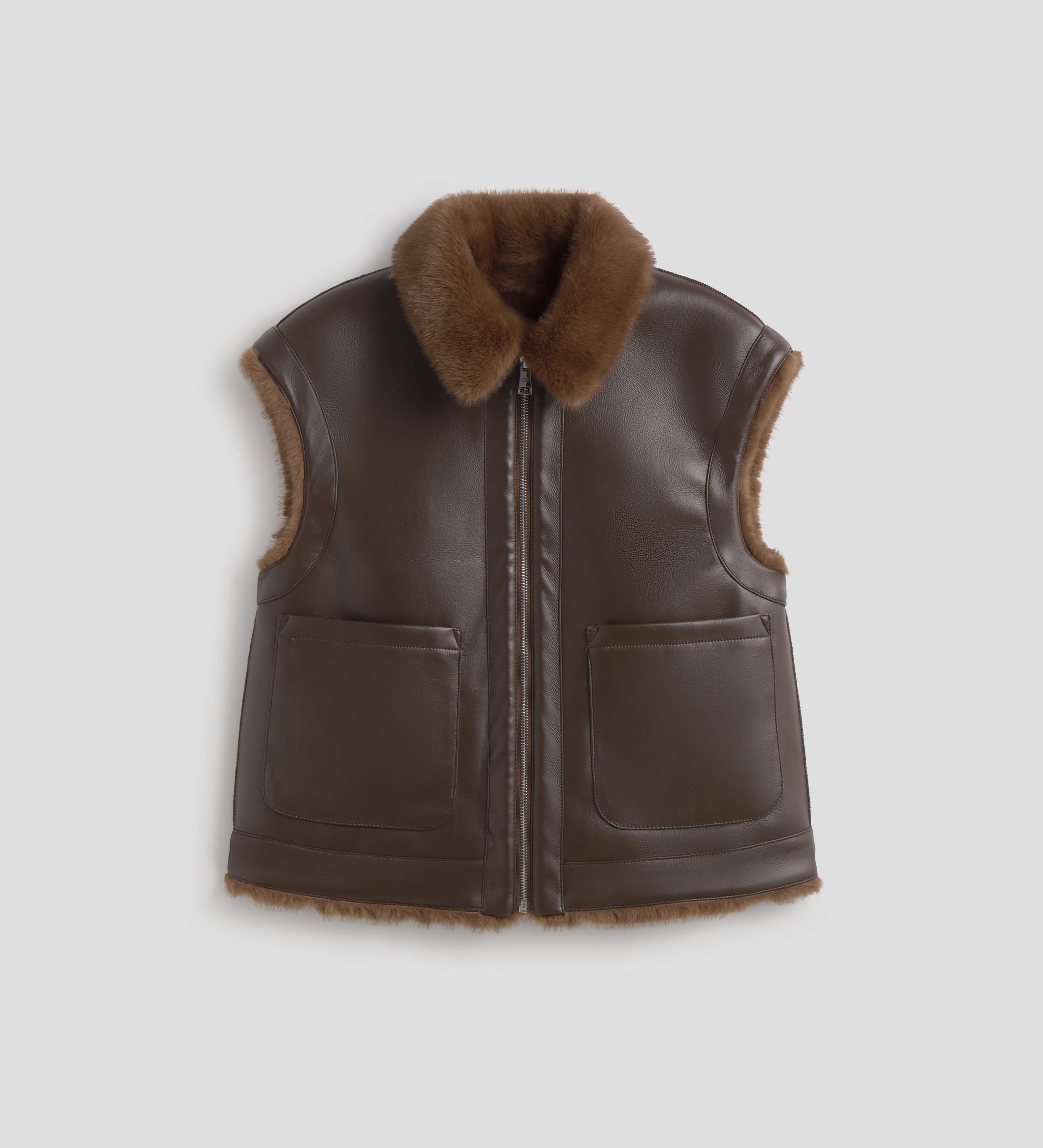 Gilet court réversible