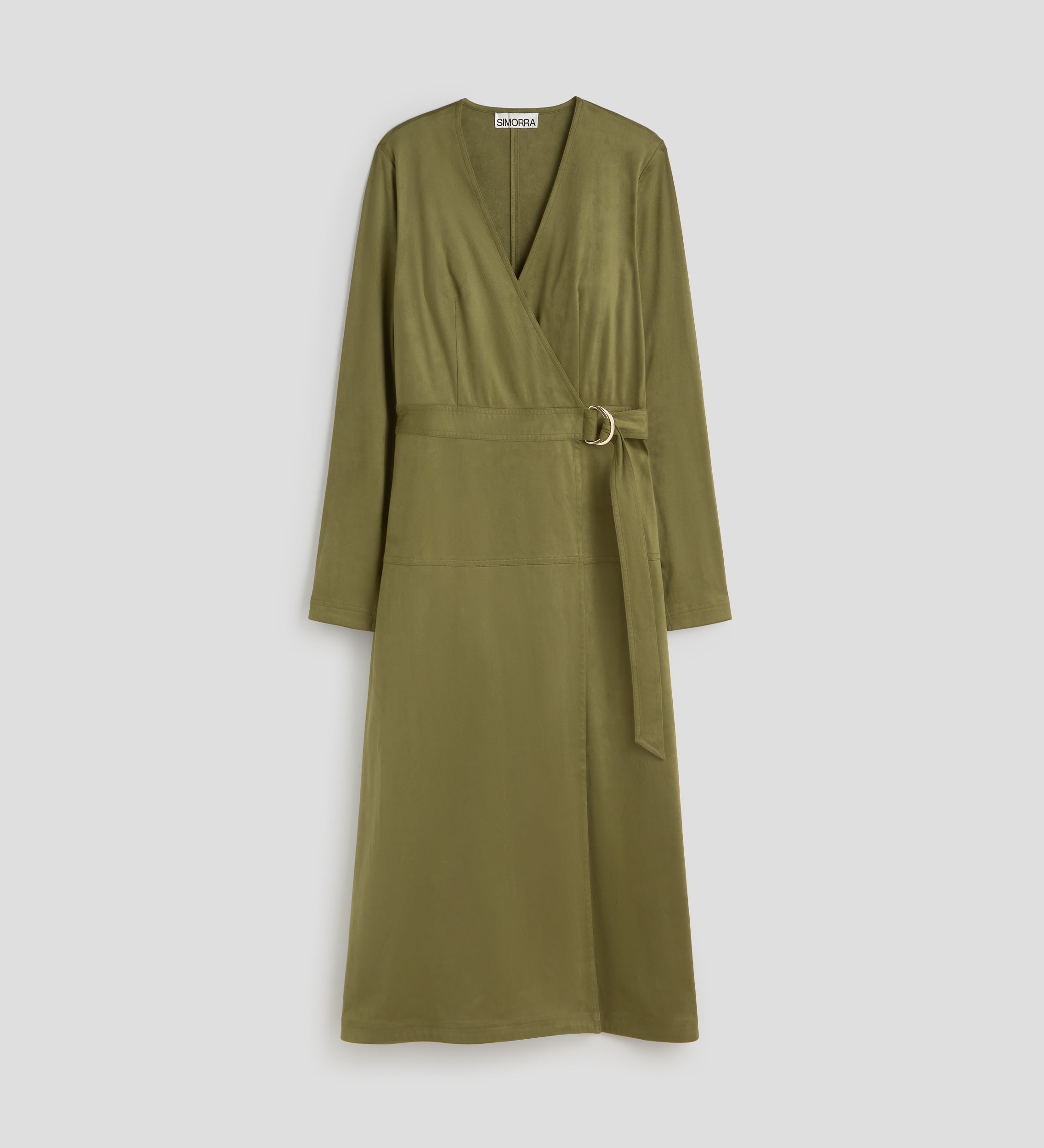 Vestido antelina cinturón