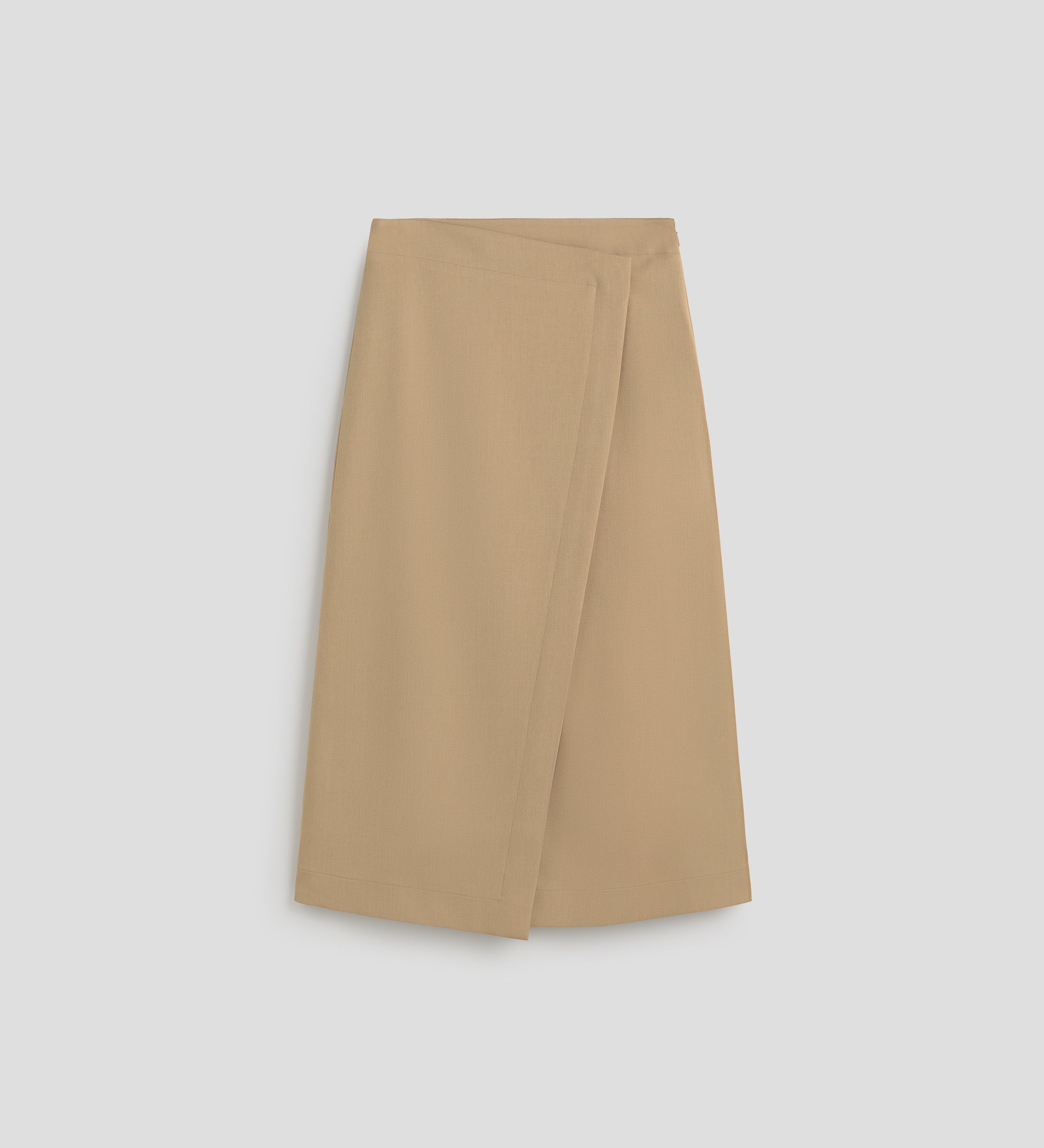 Wrap midi skirt