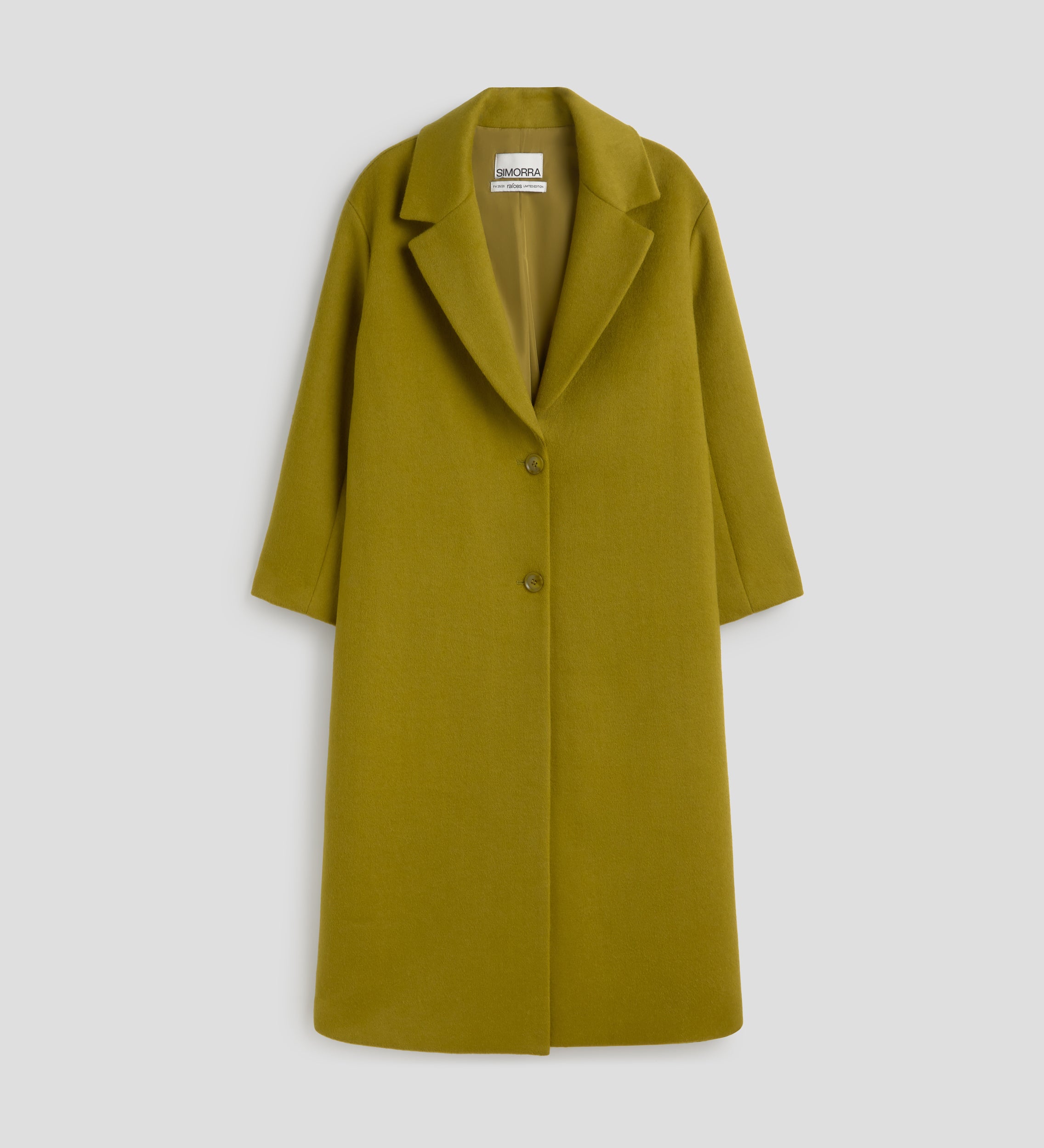 Abrigo cuello solapa