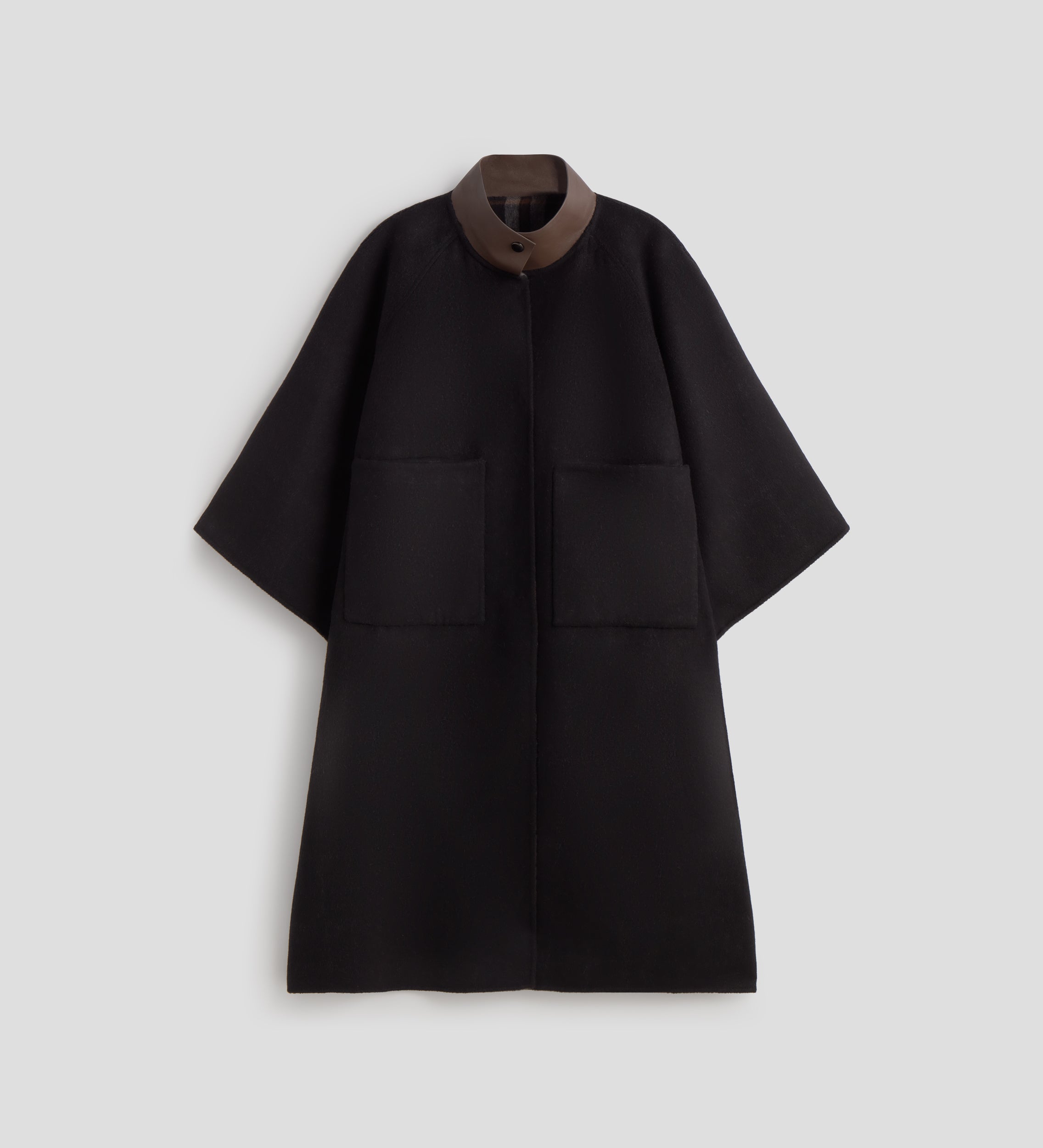 Reversible checkered cape