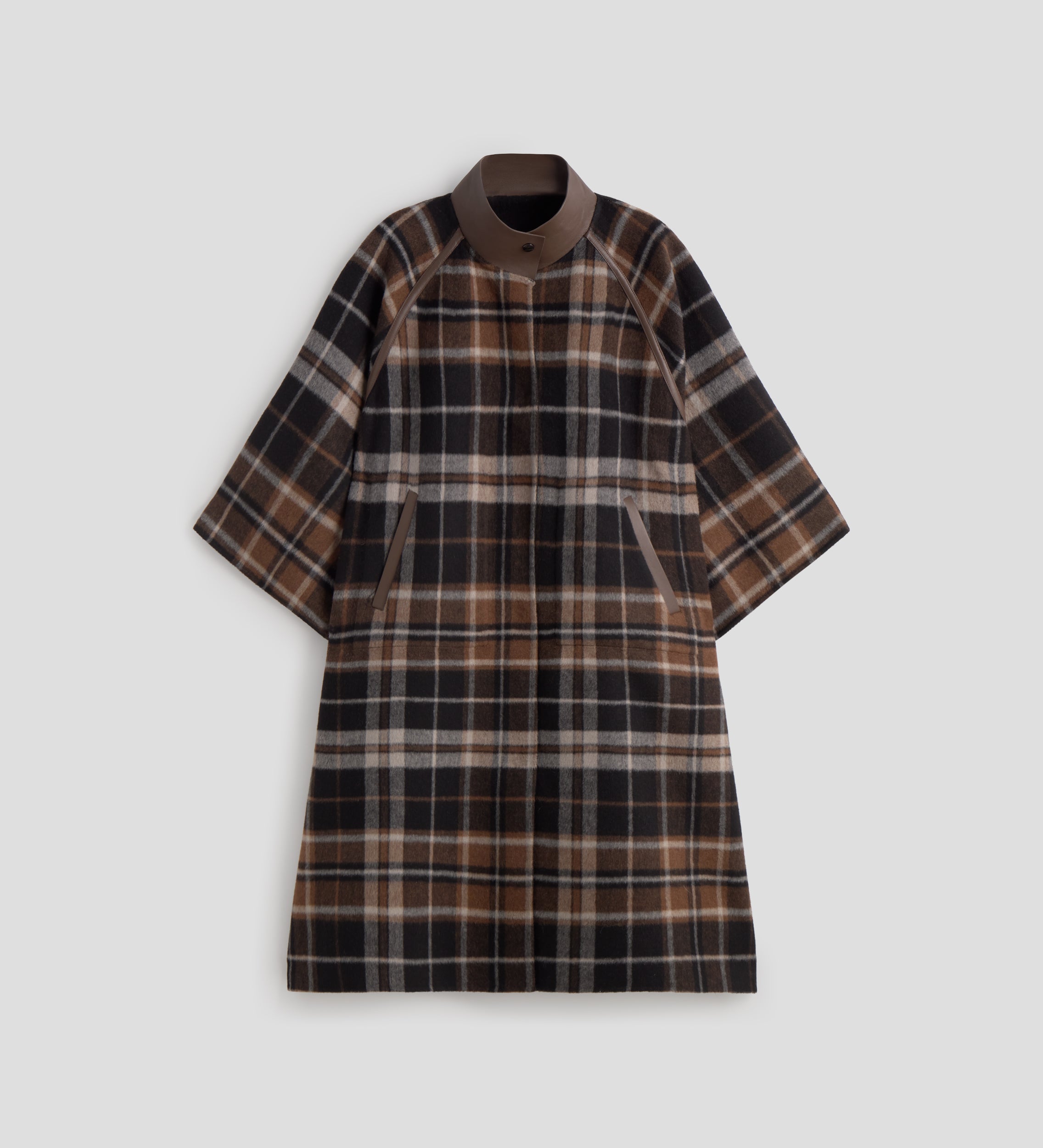 Reversible checkered cape