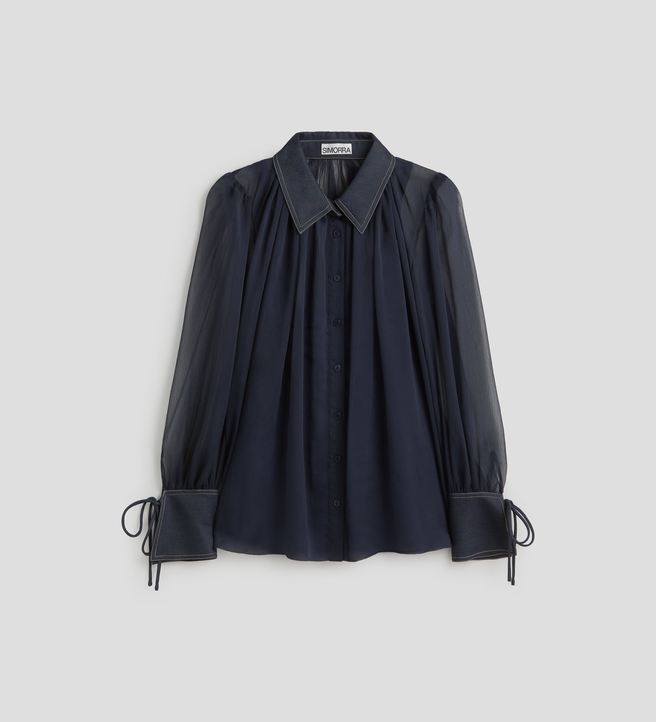 Chemisier en mousseline combiné