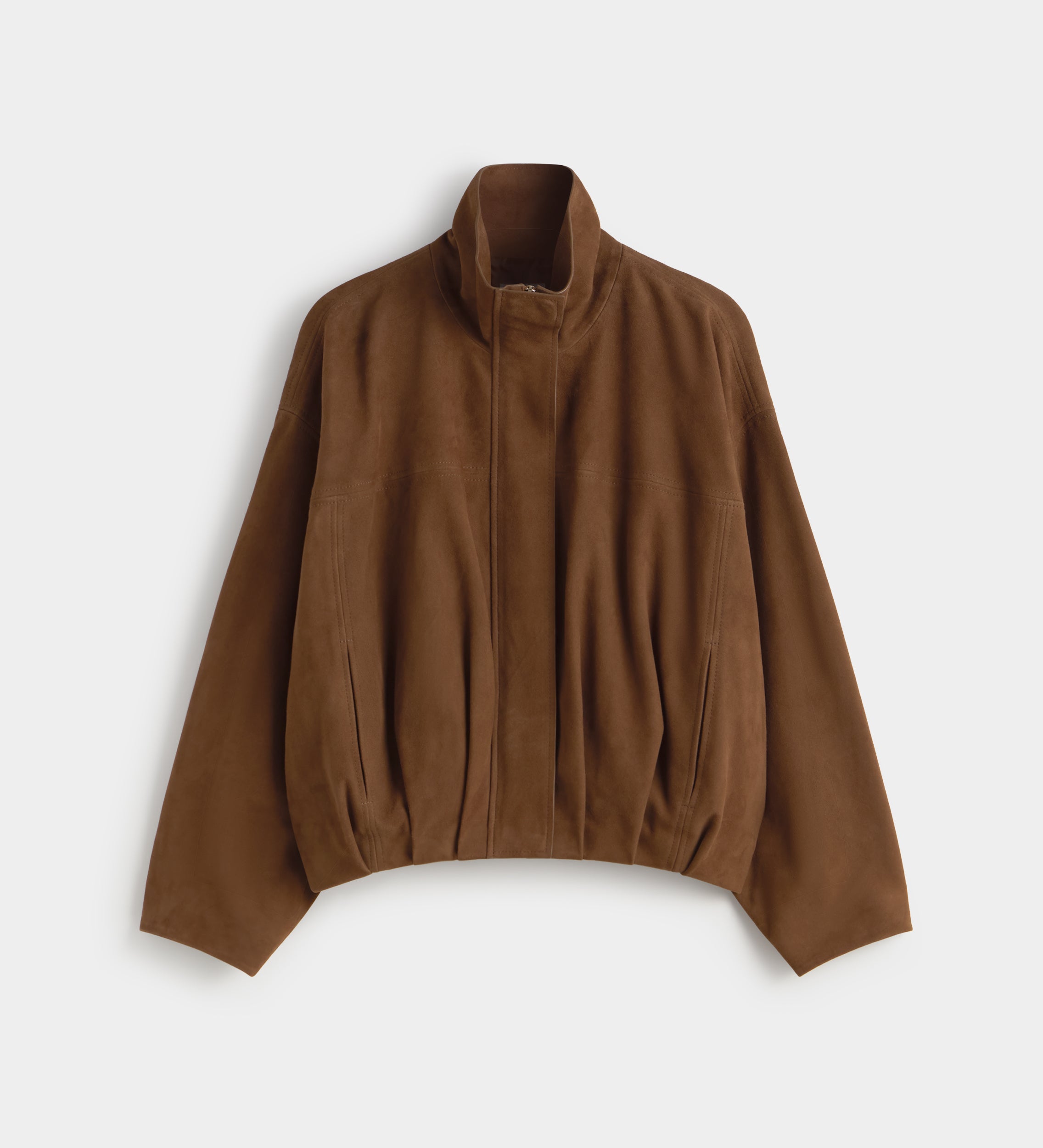 Suede bomber jacket