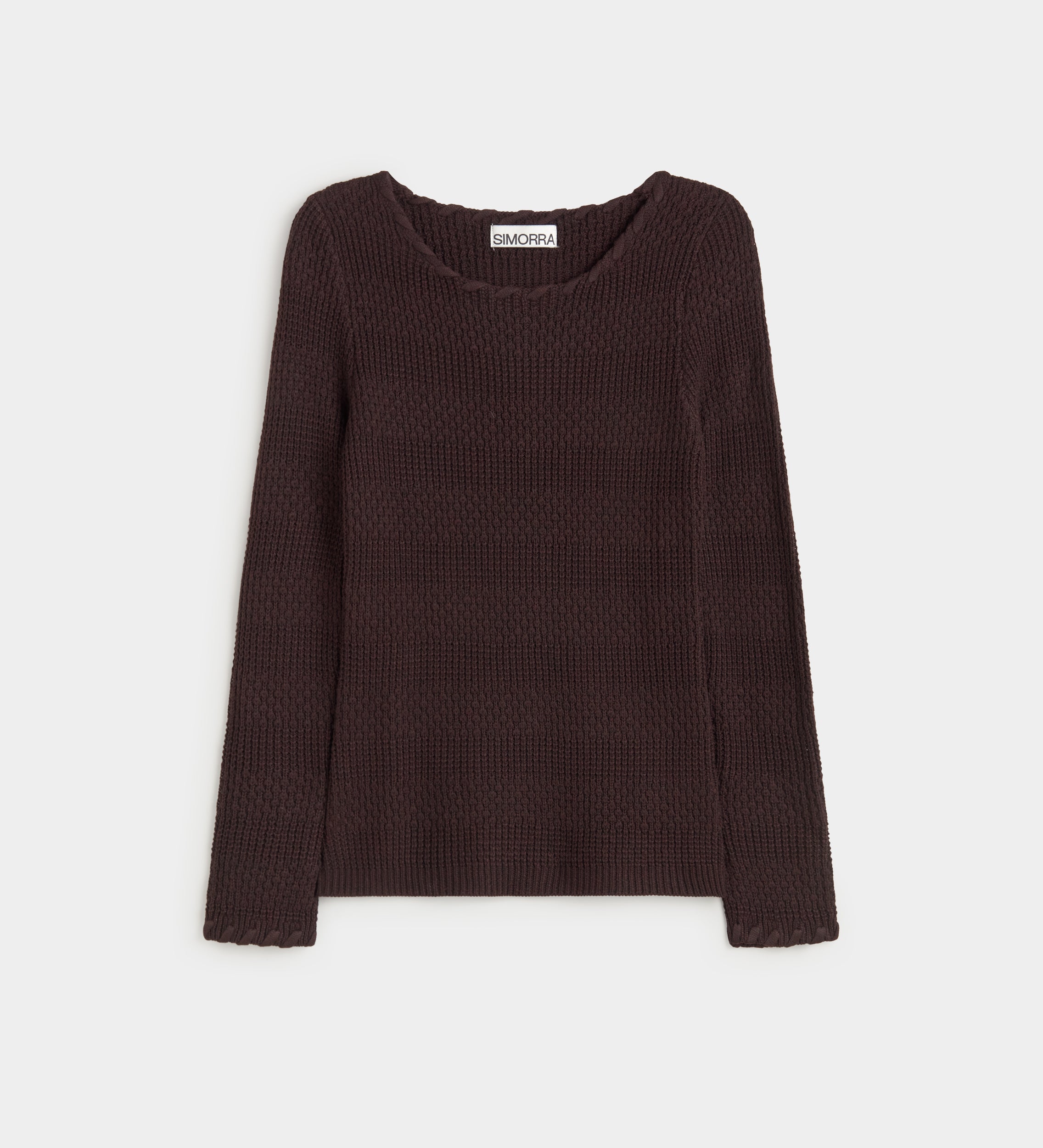 Textured knit sweater