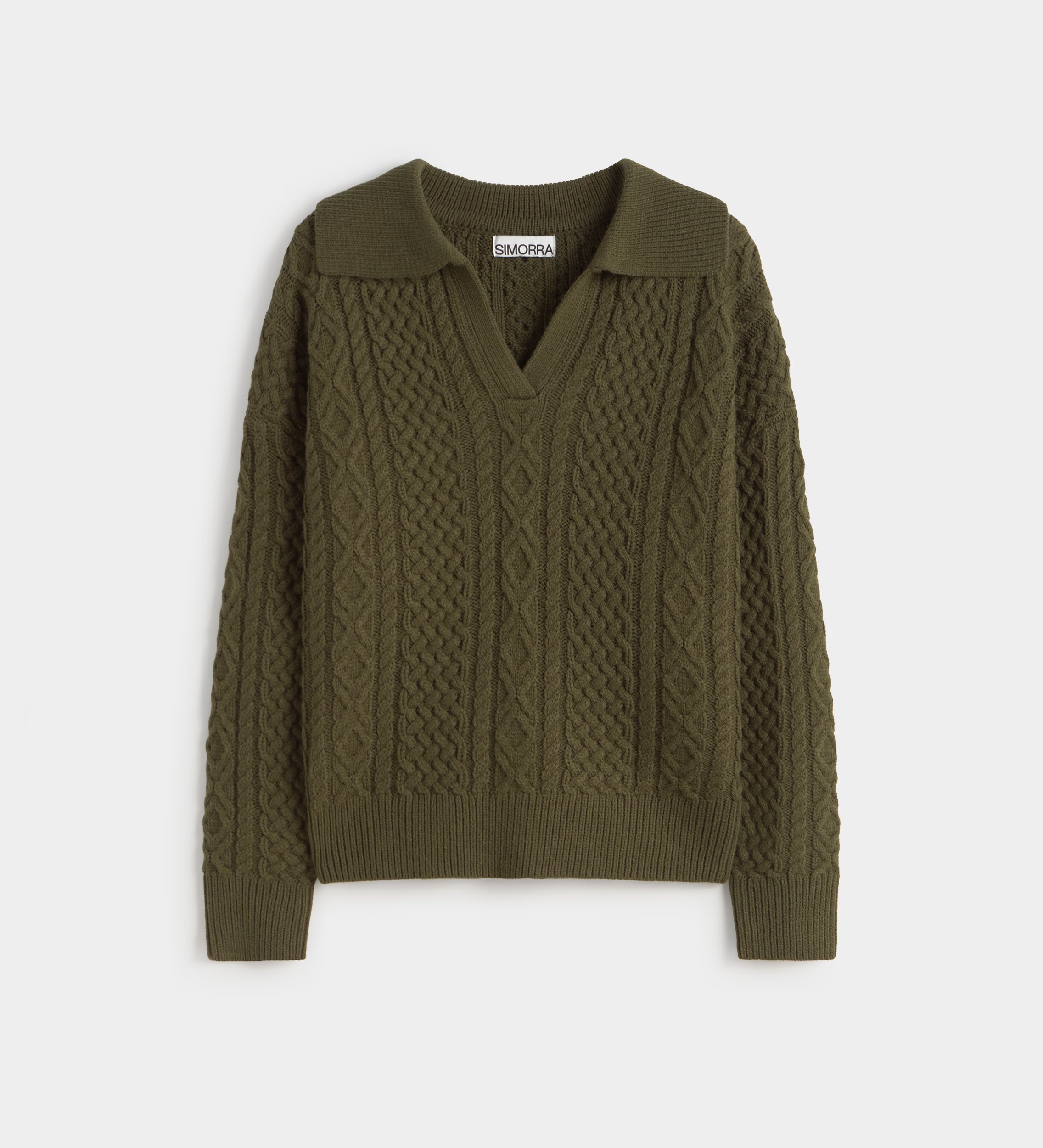 Pull polo en maille
