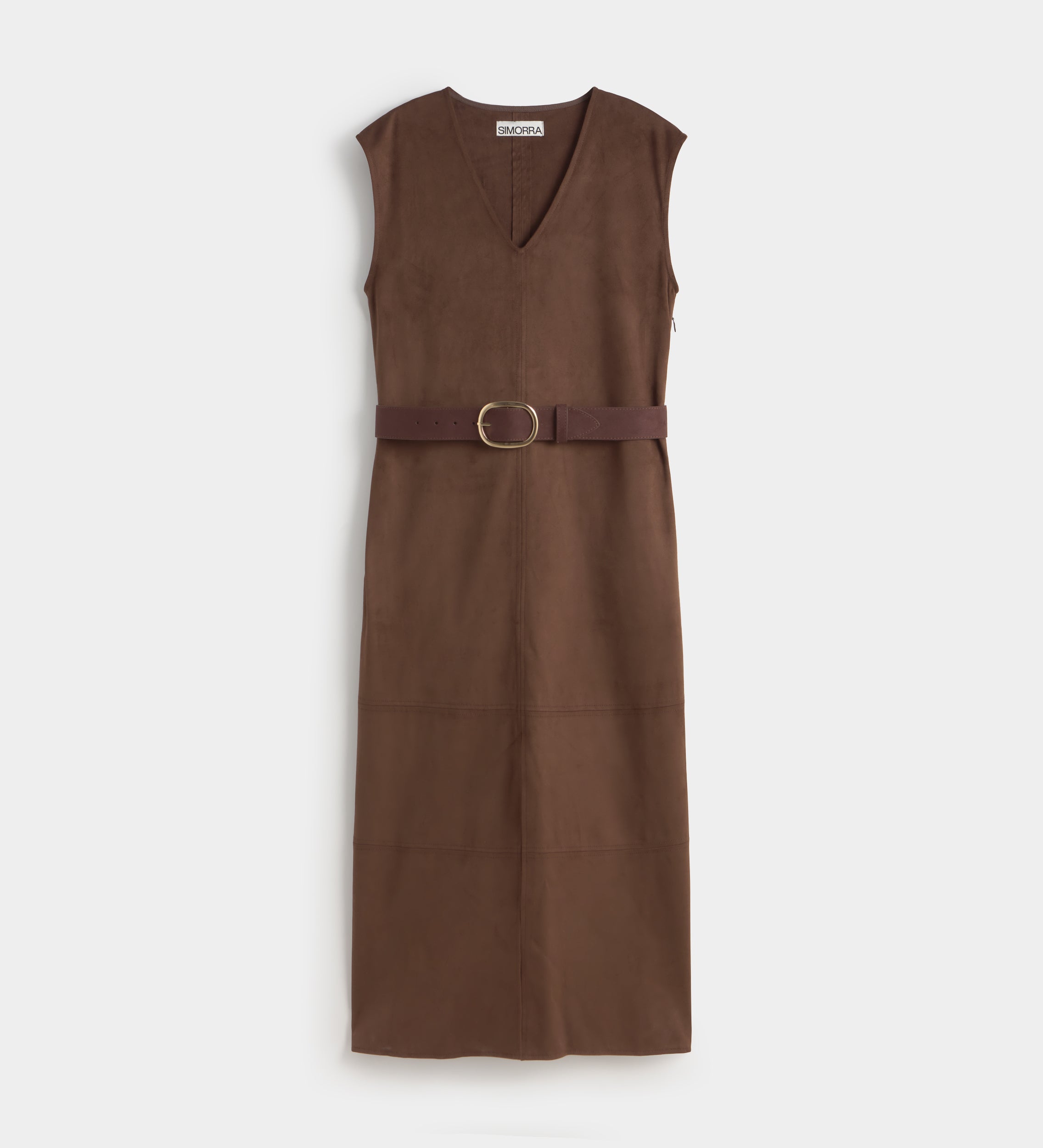 Robe cintrée en suédine