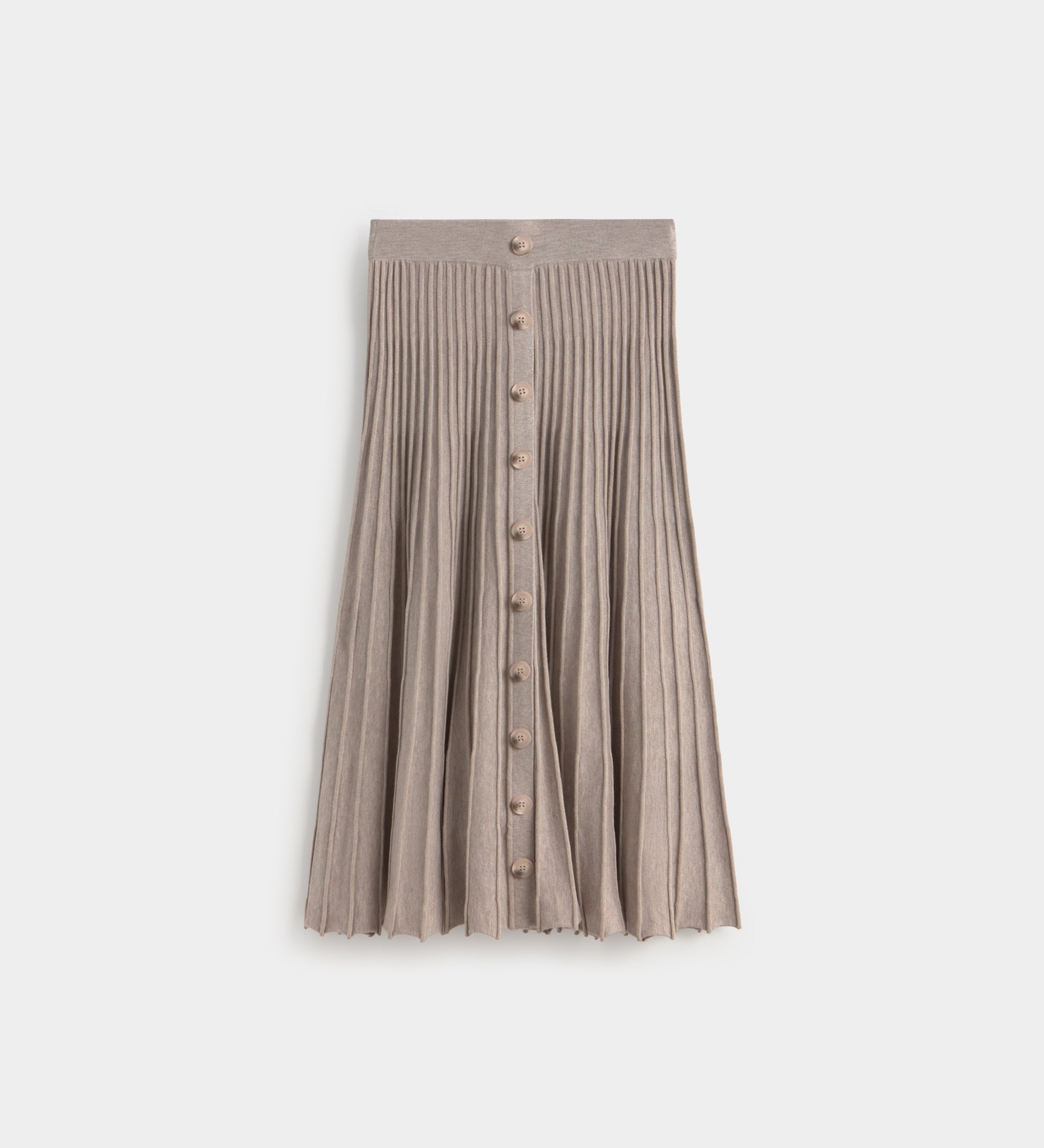 Flared knit skirt