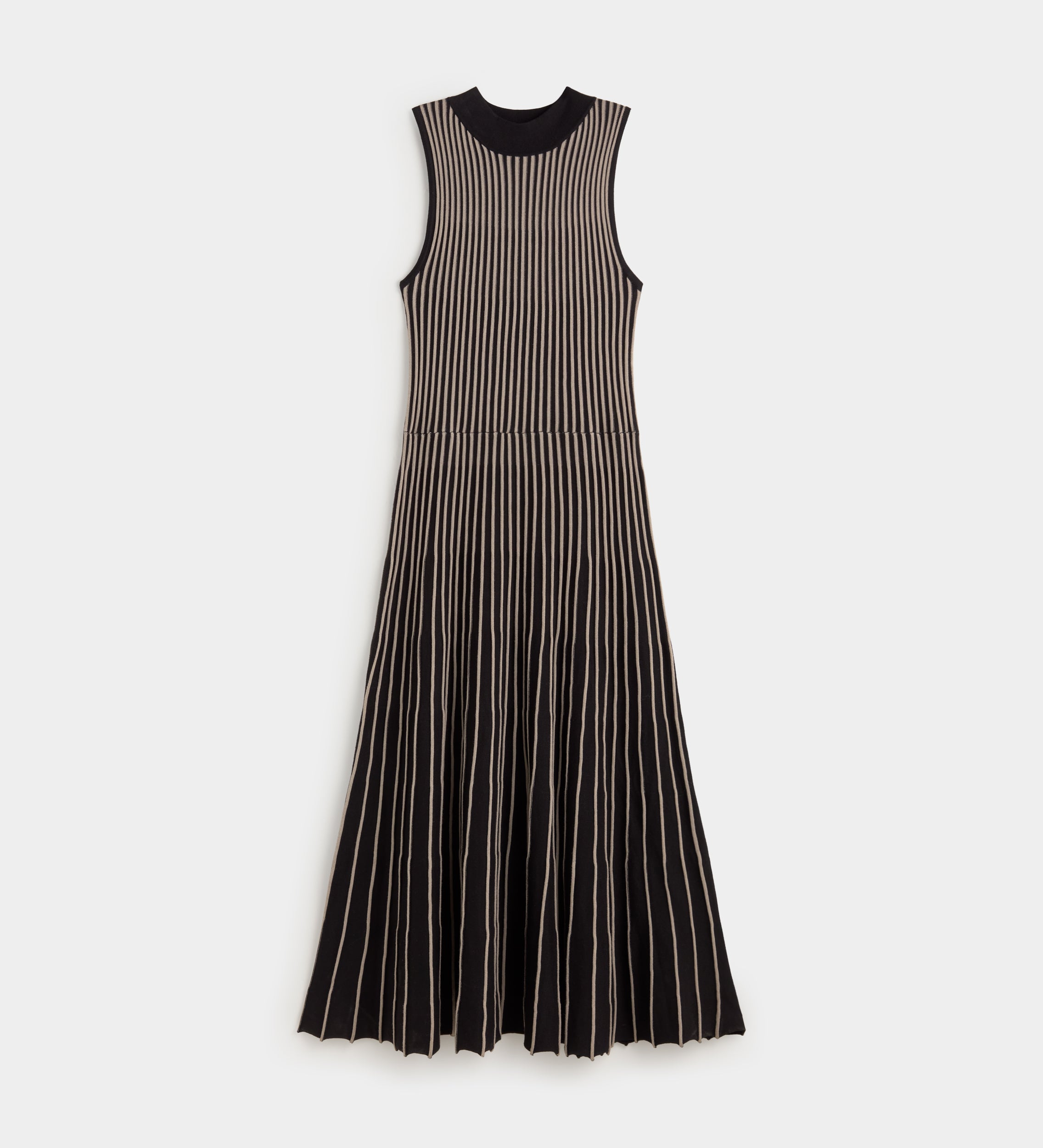 Robe en maille bicolore