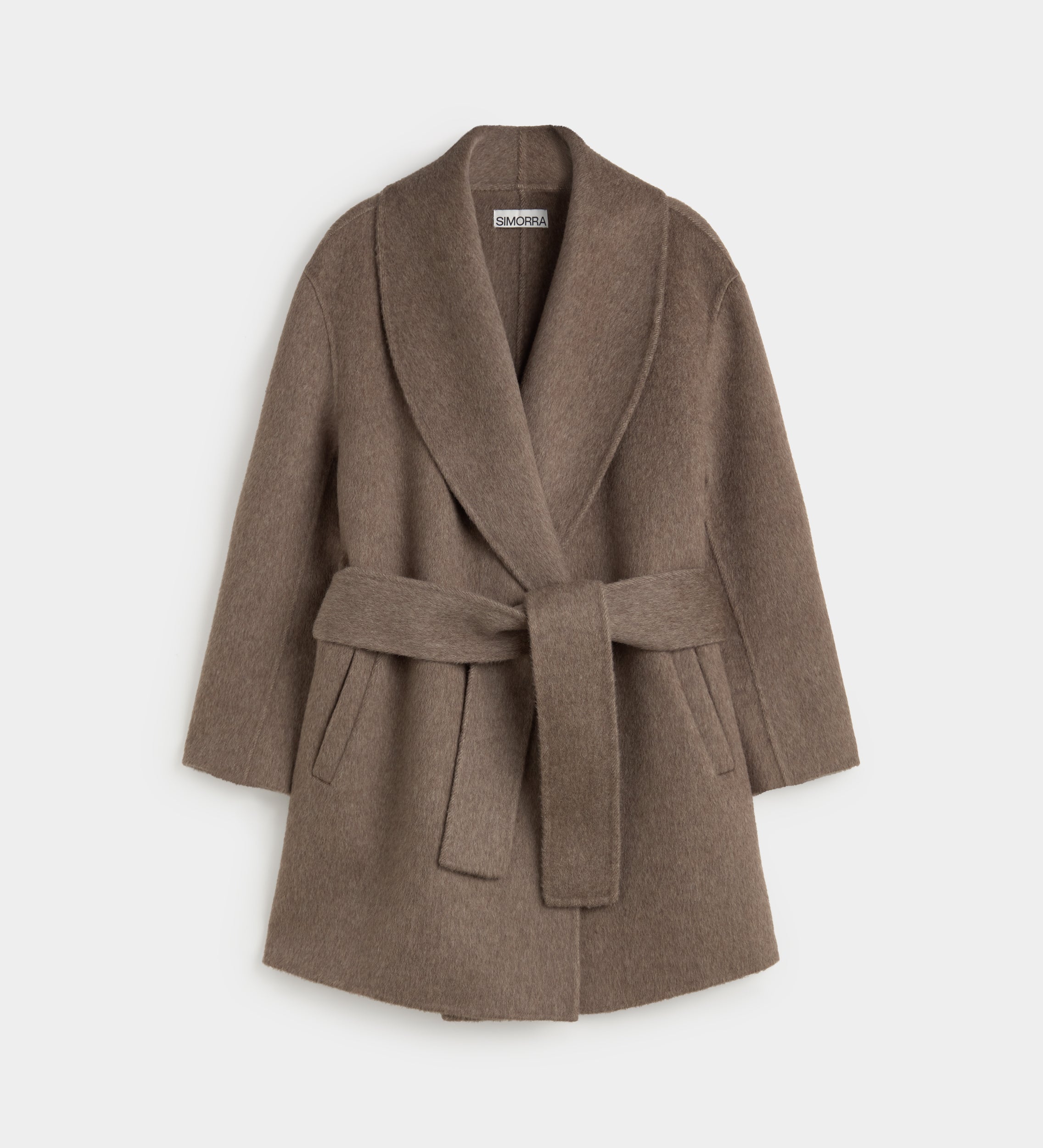 Double-faced wool coat