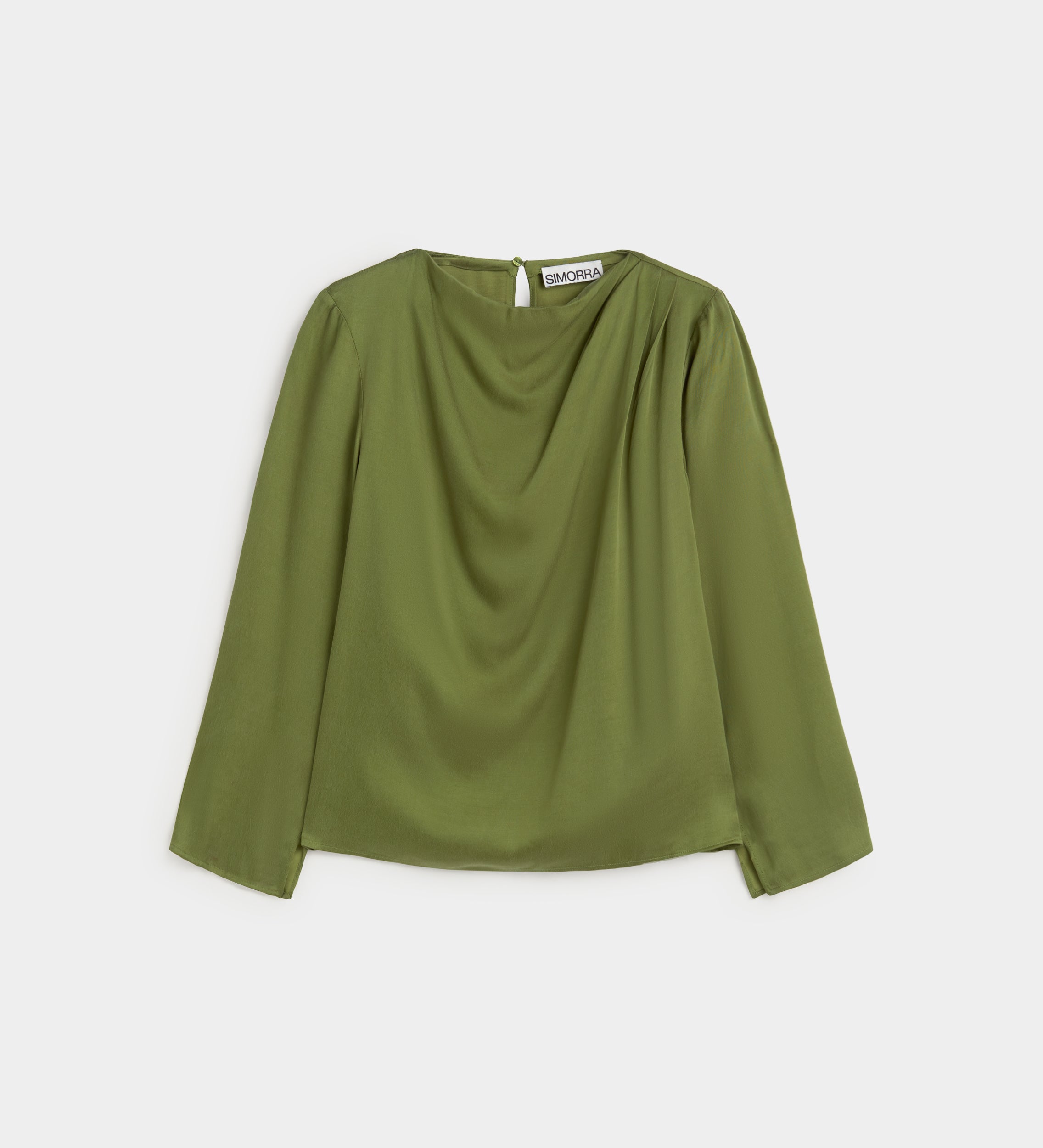 Fluid satin blouse