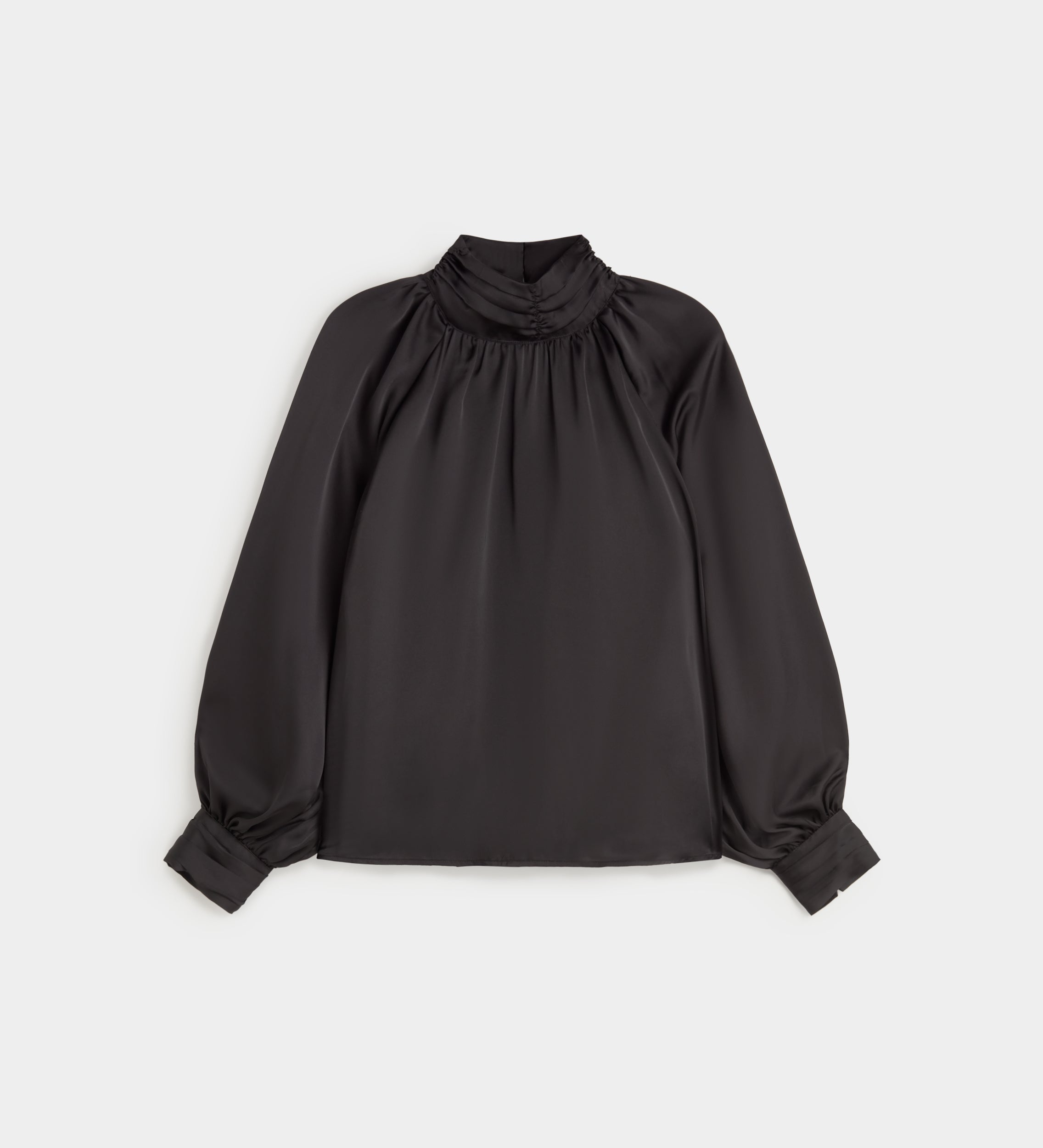 Blouse fluide satinée