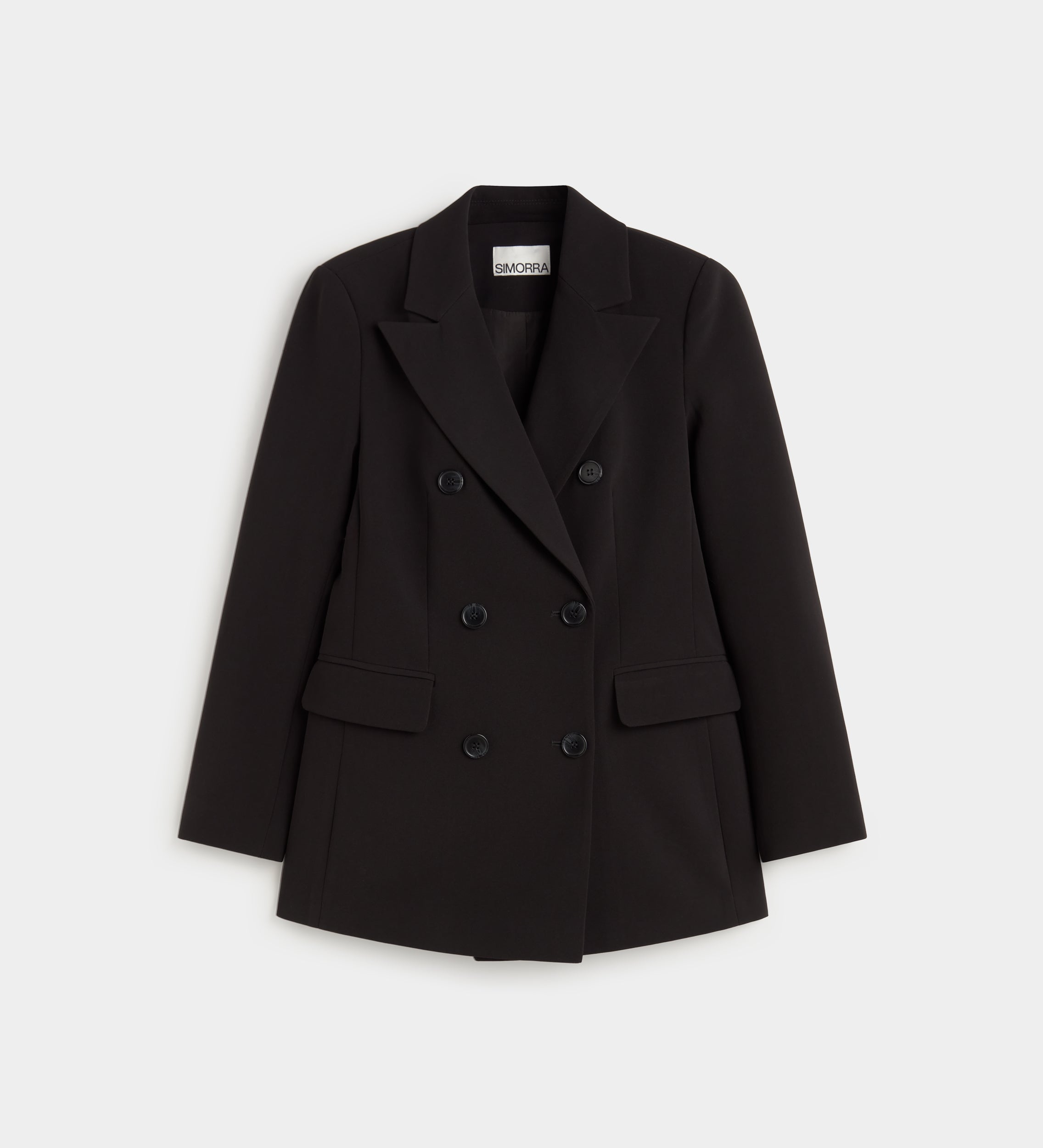 Straight double-breasted blazer