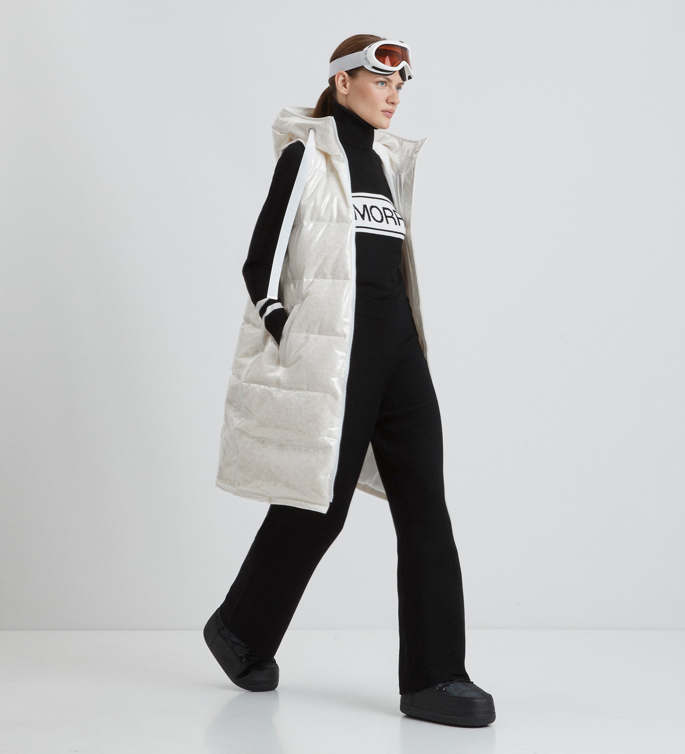 Transparent padded vest