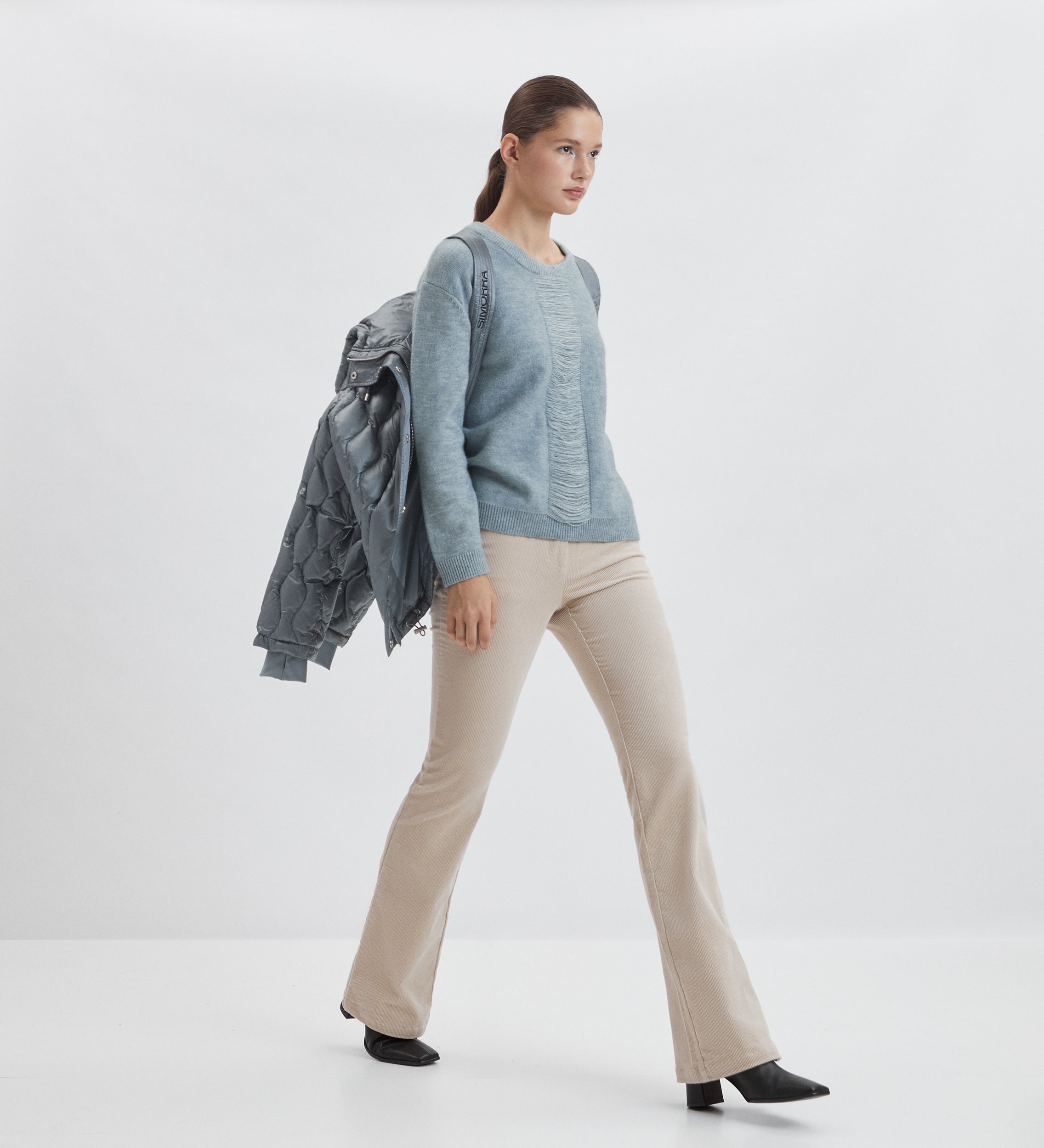 Jersey efecto deshilachado