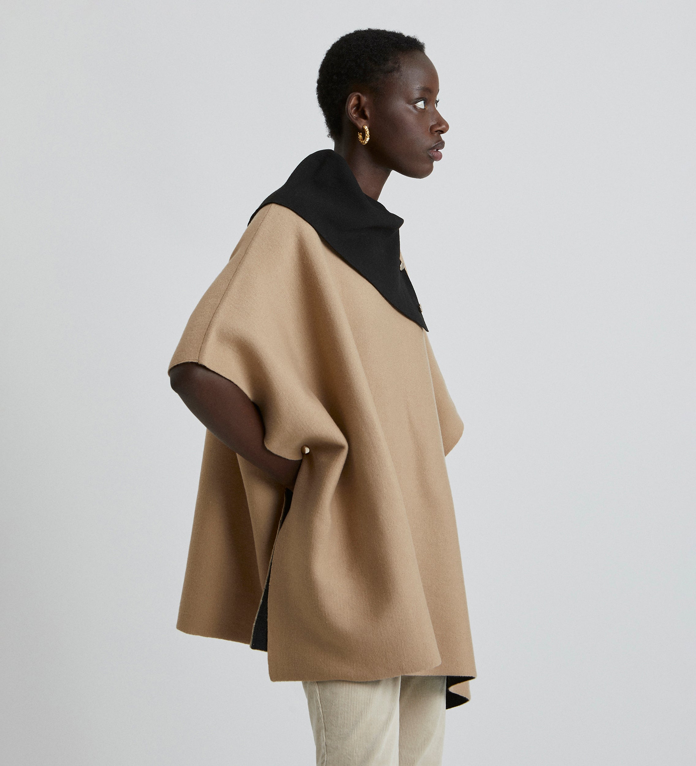 Knitted poncho