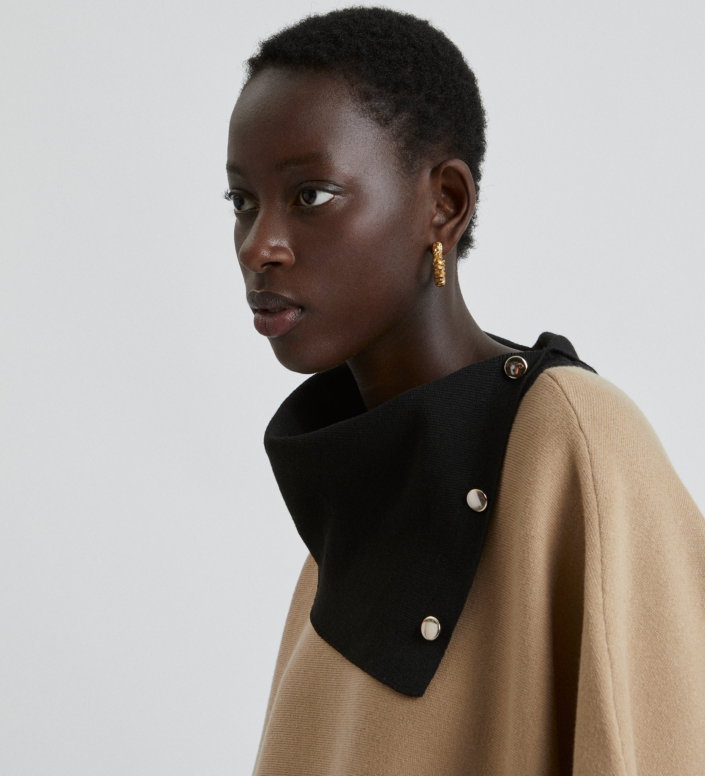 Knitted poncho