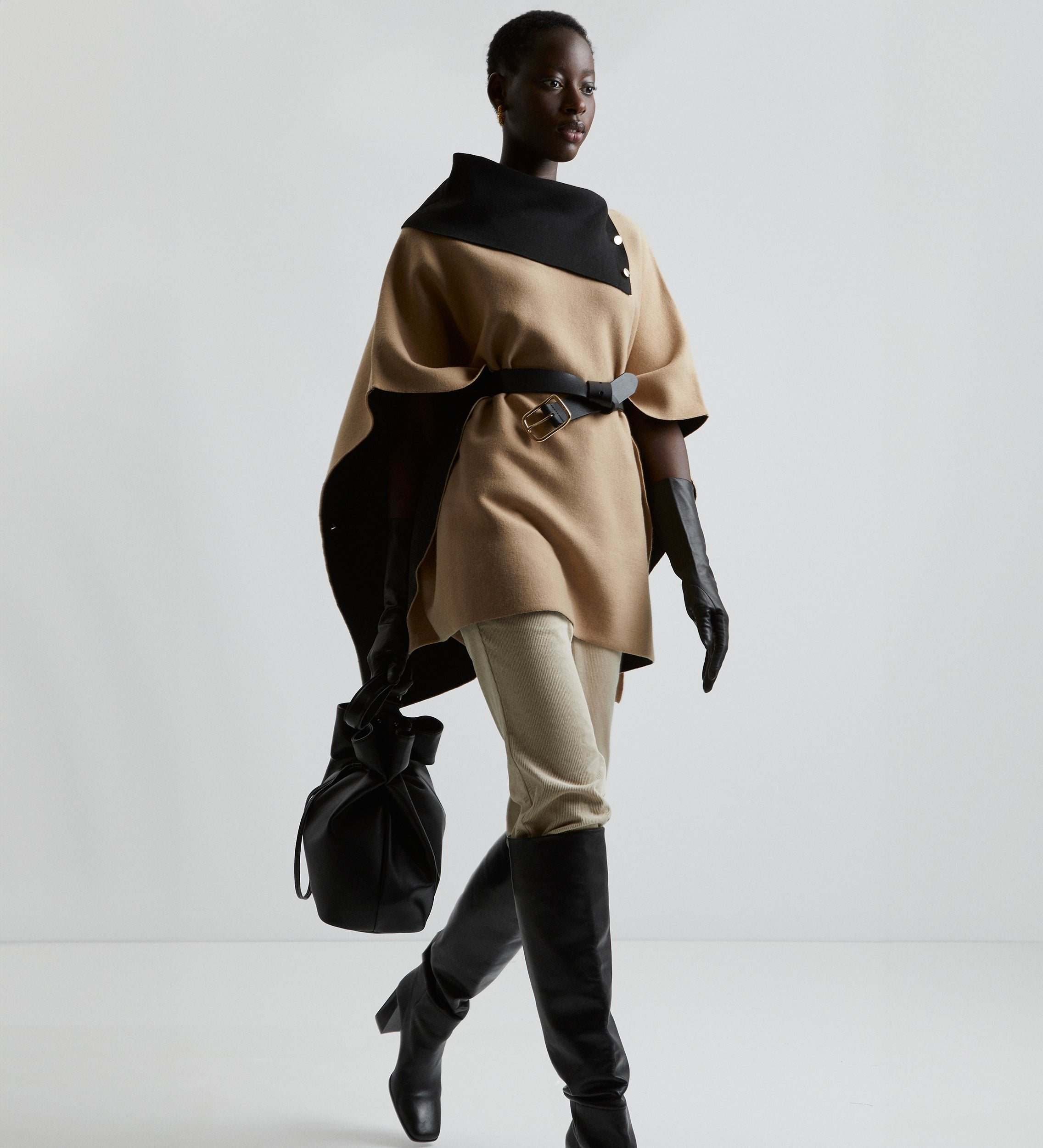 Knitted poncho