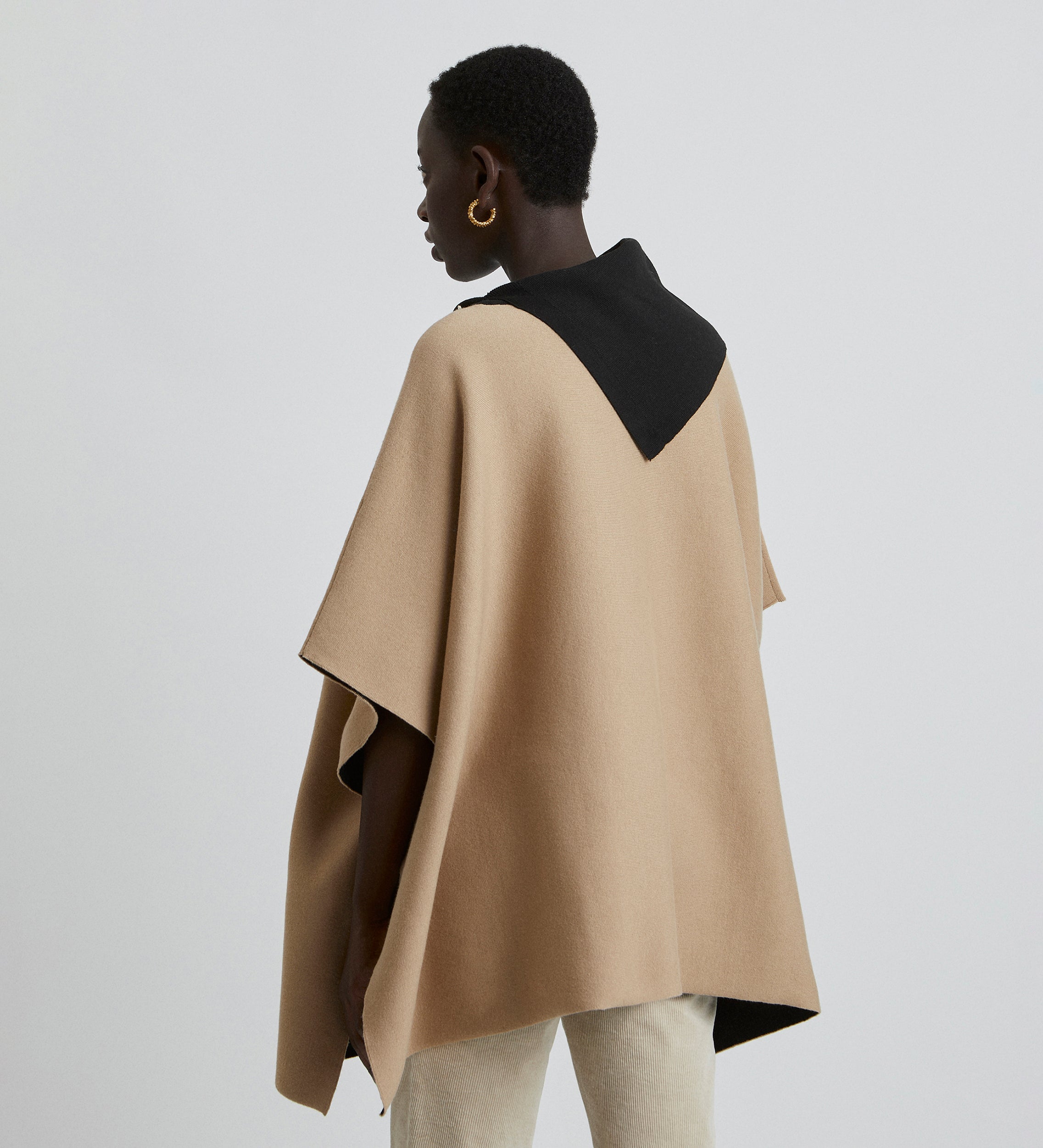 Knitted poncho
