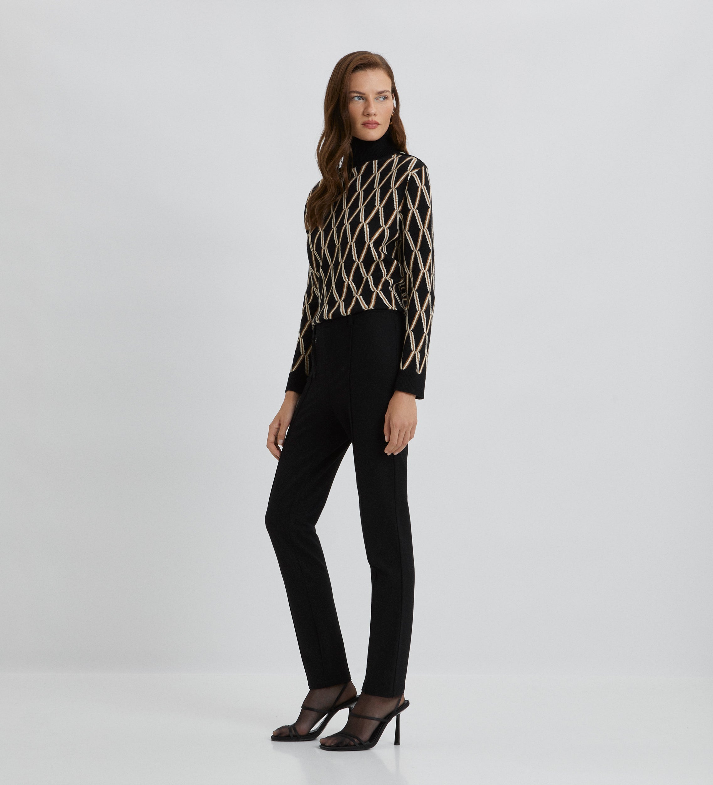 Slim fit stretch trousers