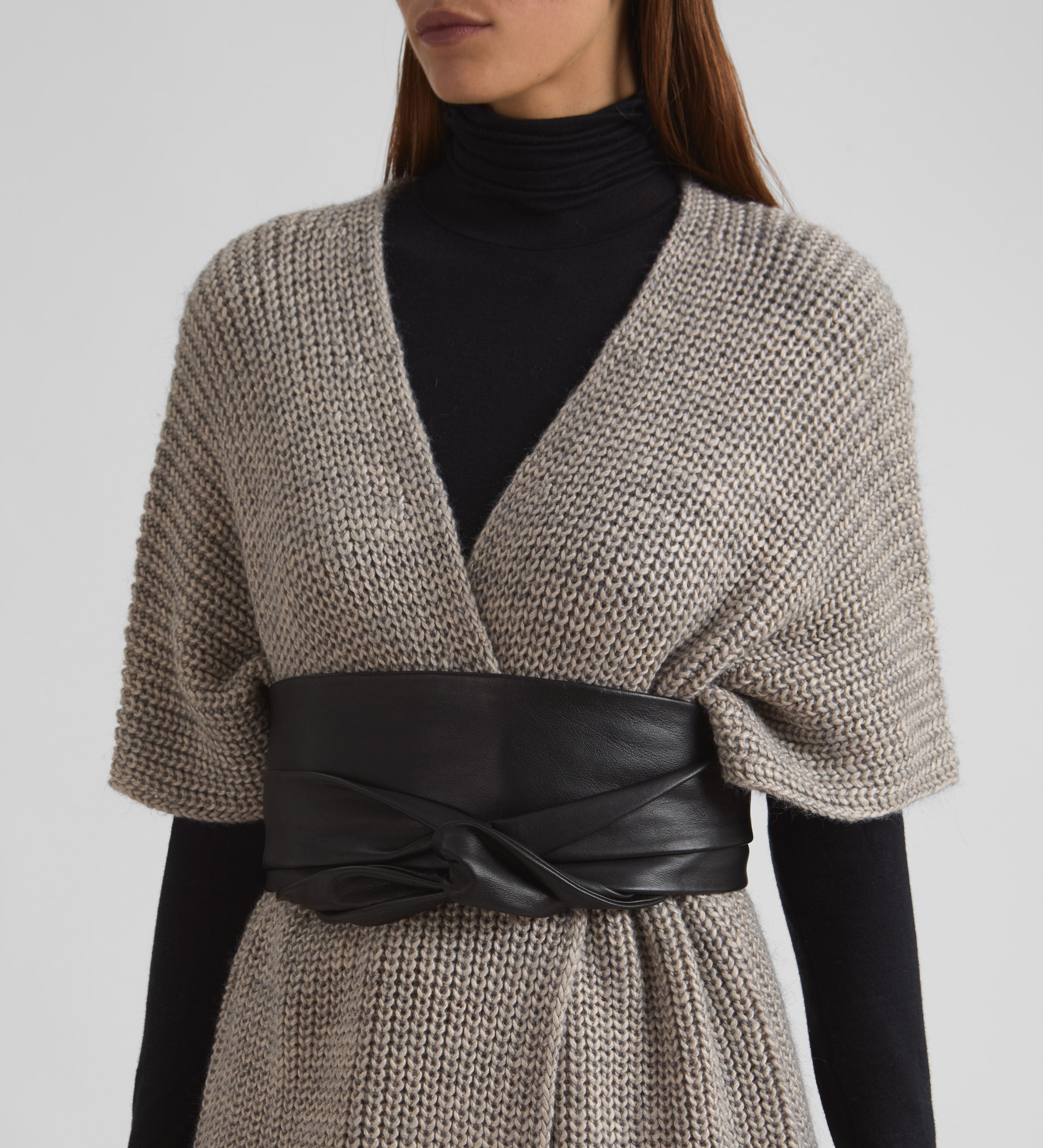 Cárdigan largo manga japonesa