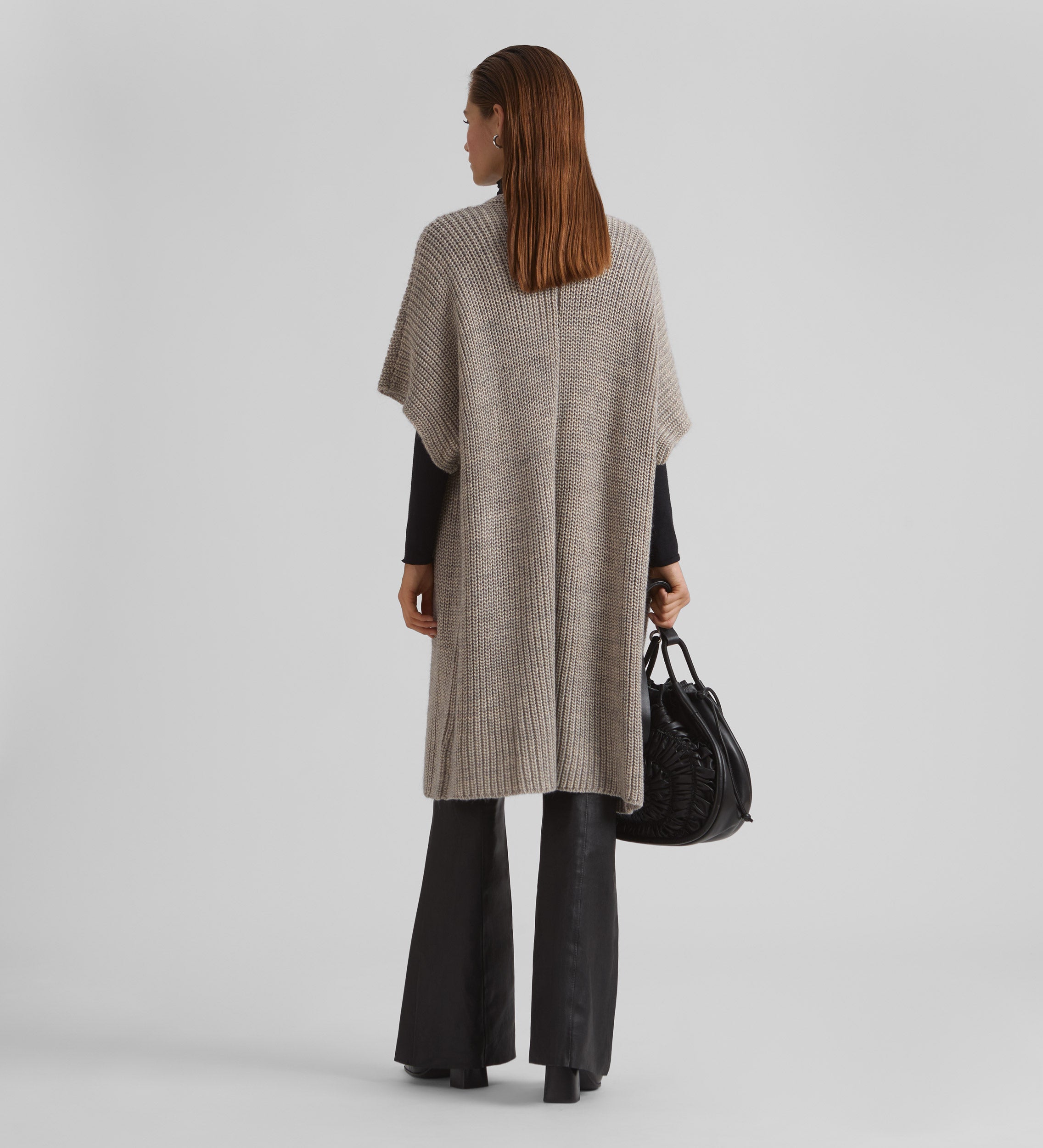 Cárdigan largo manga japonesa