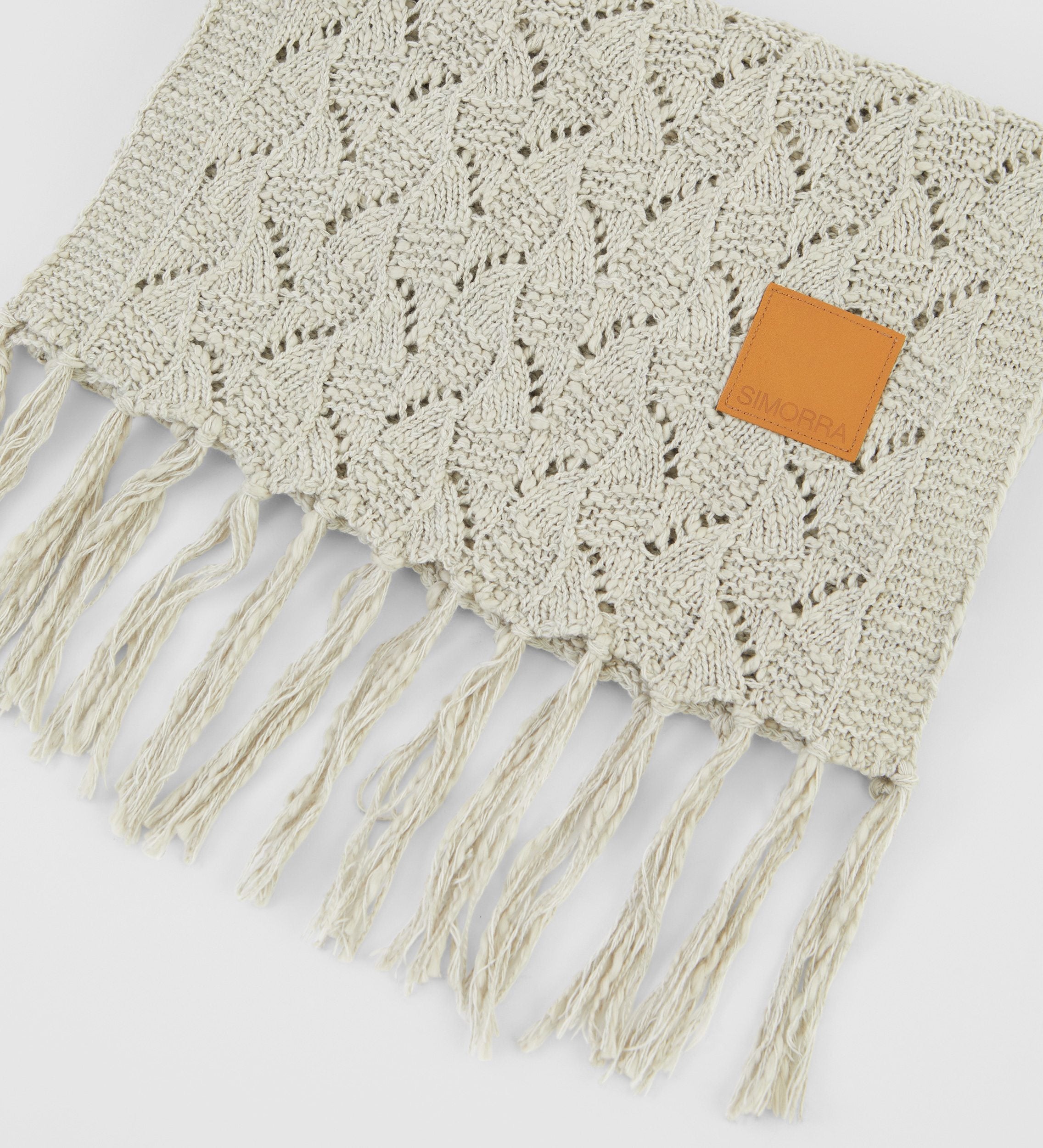 Écharpe texturée à franges
