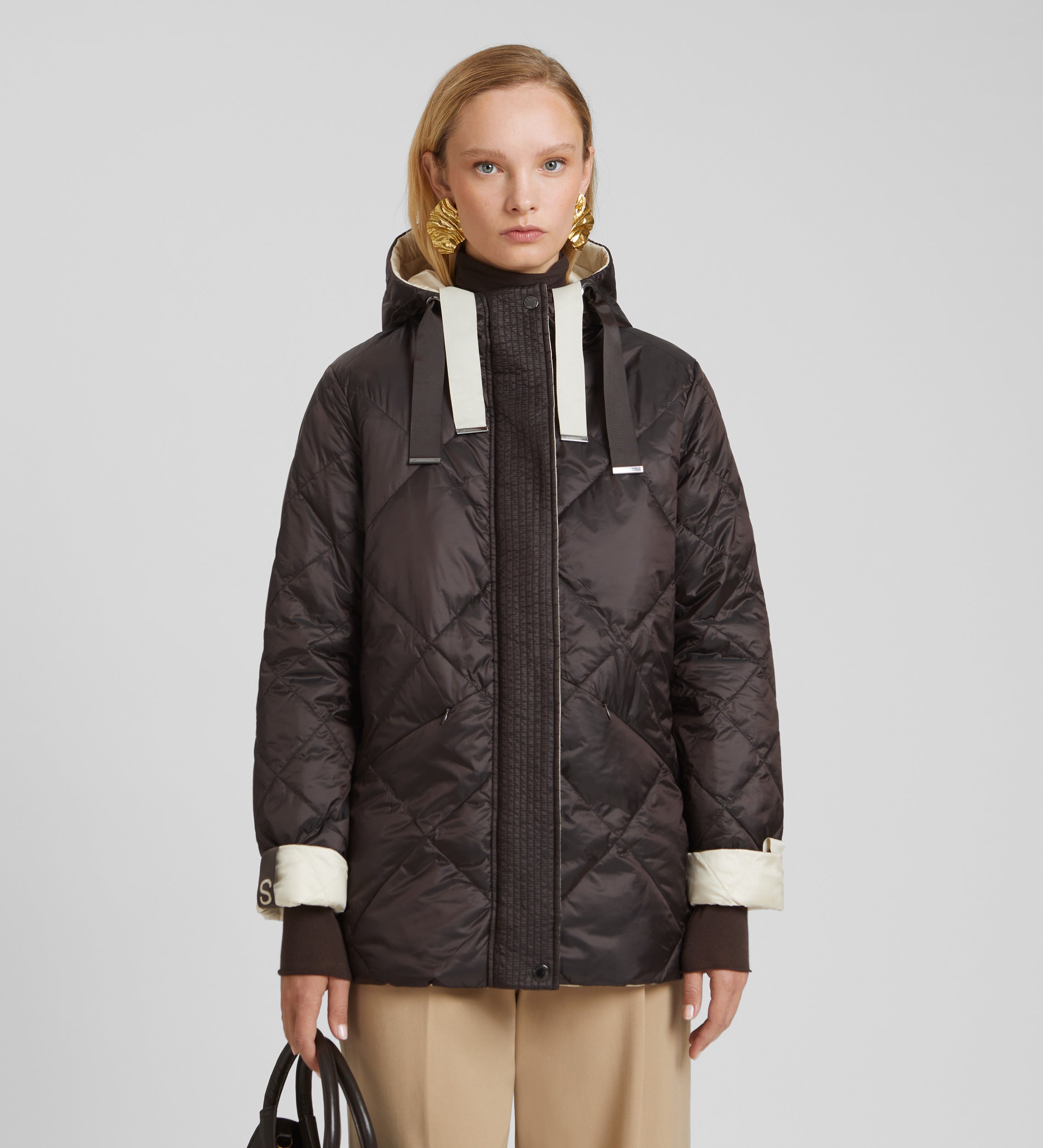 Reversible short parka