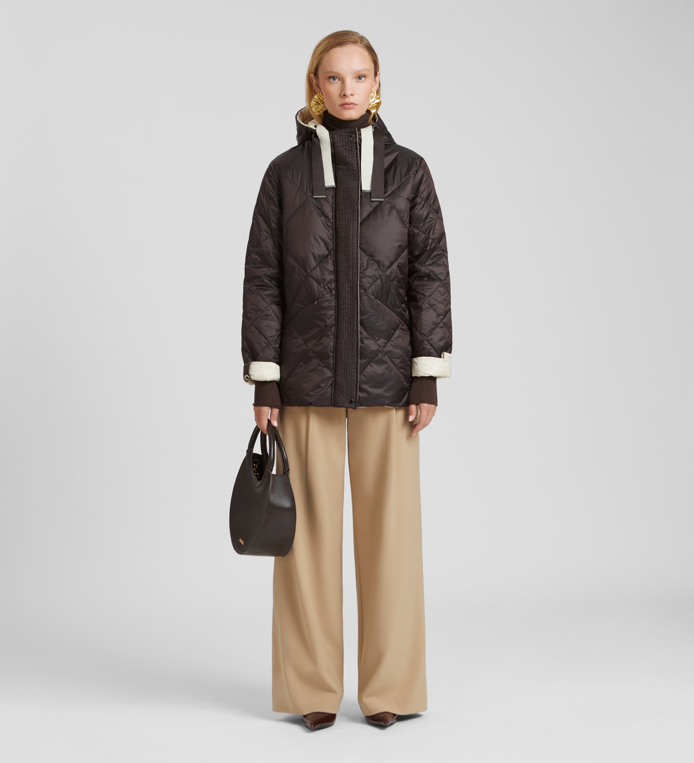 Reversible short parka