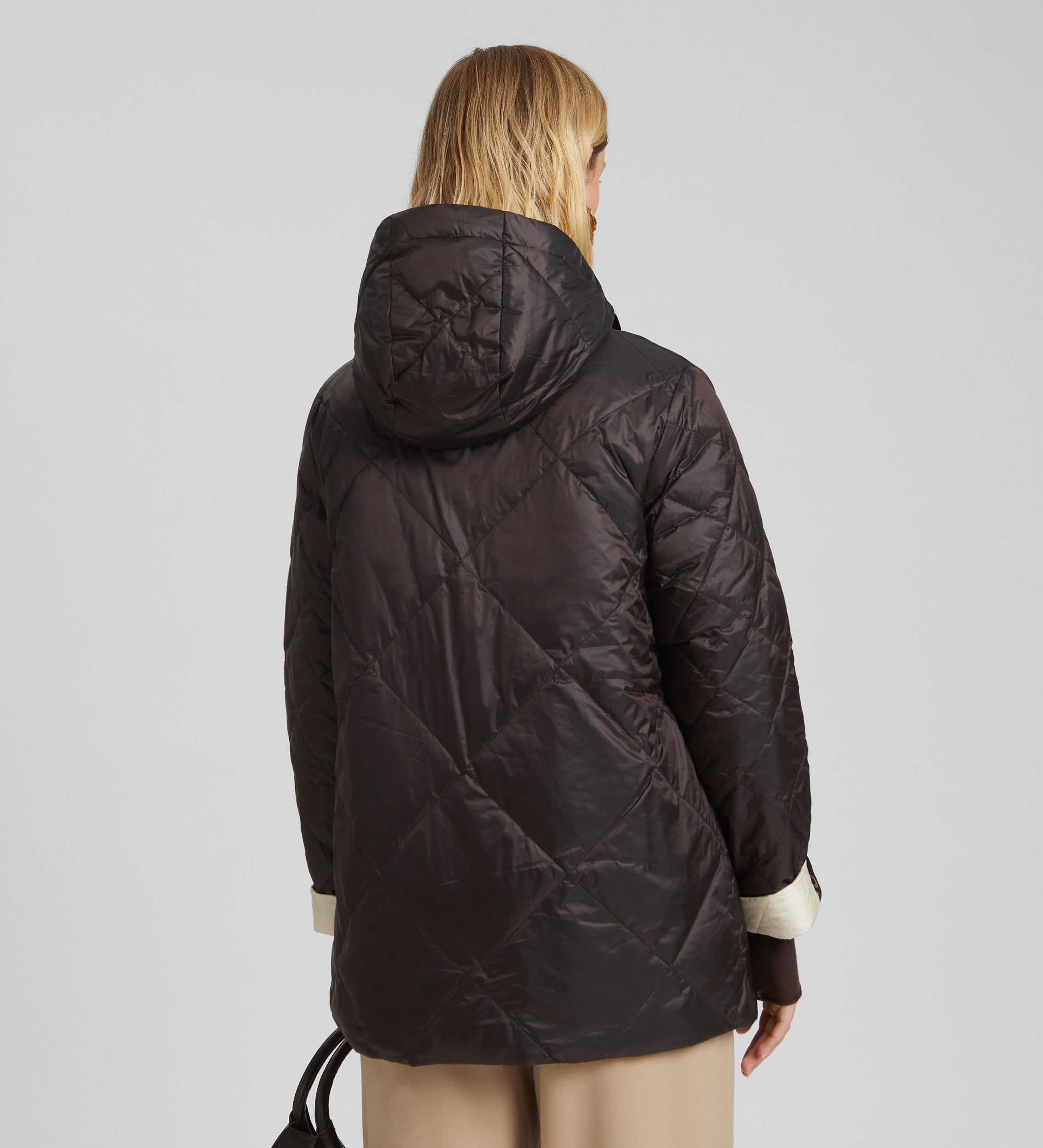 Reversible short parka