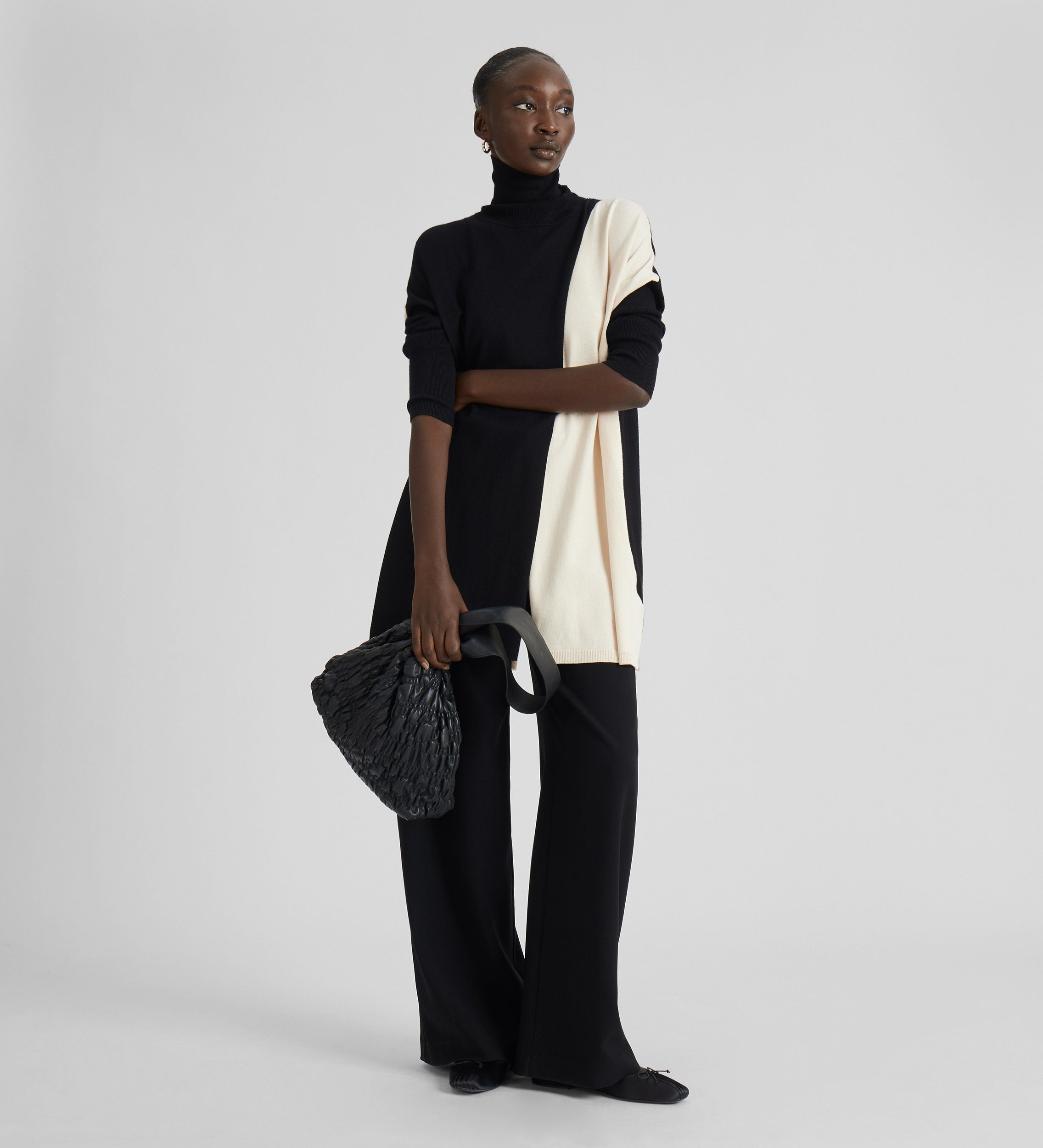 Bolso fruncido hombro