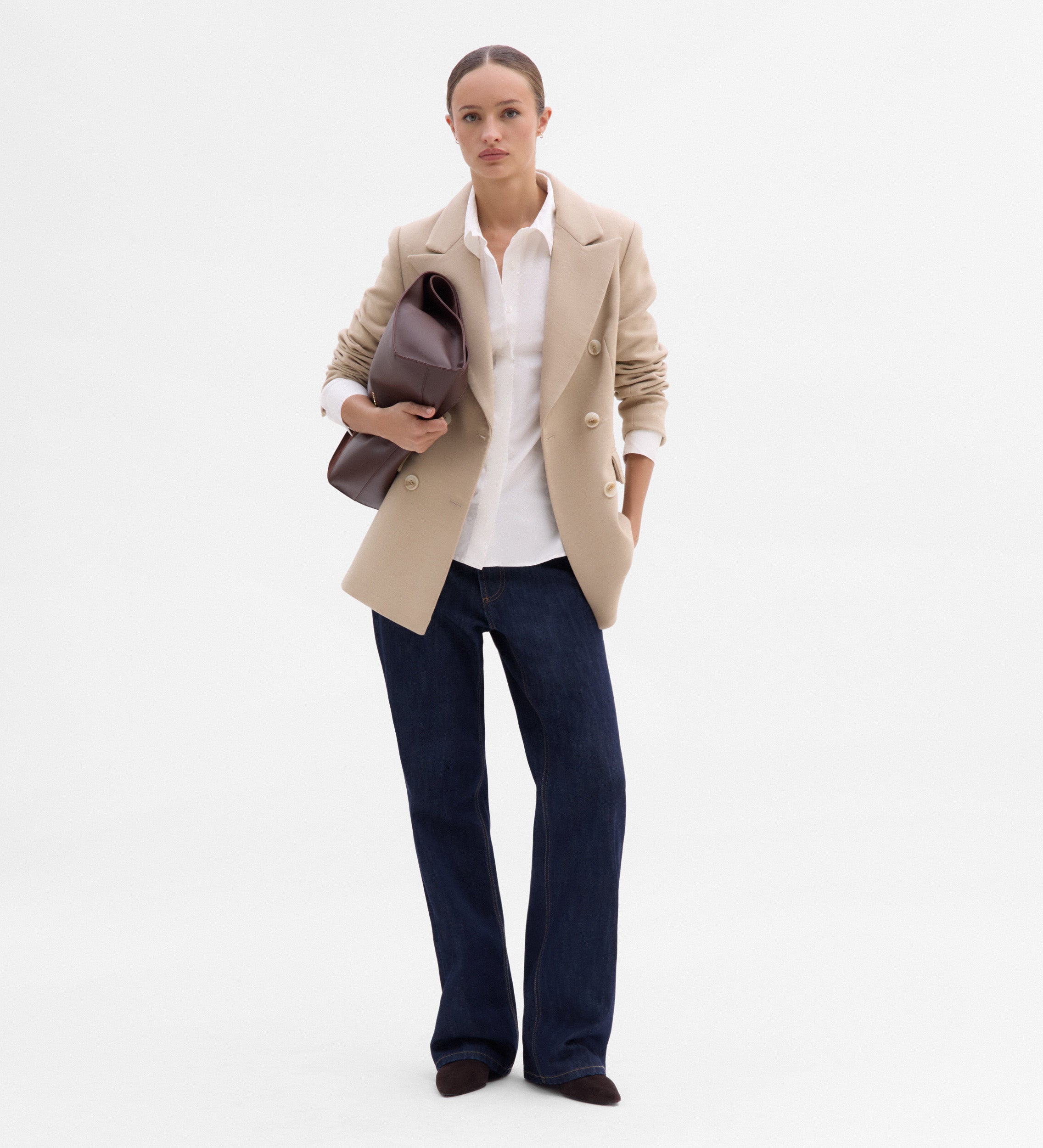 Blazer à double boutonnage