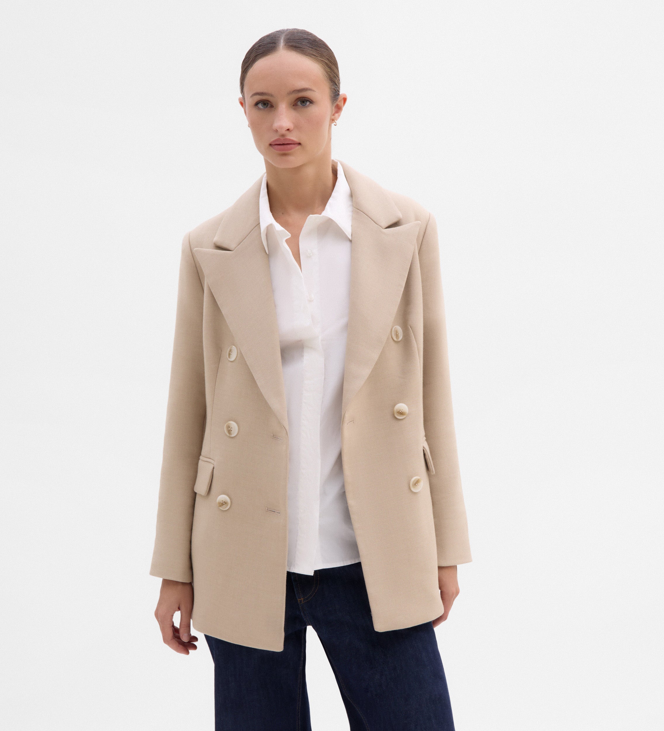 Blazer à double boutonnage