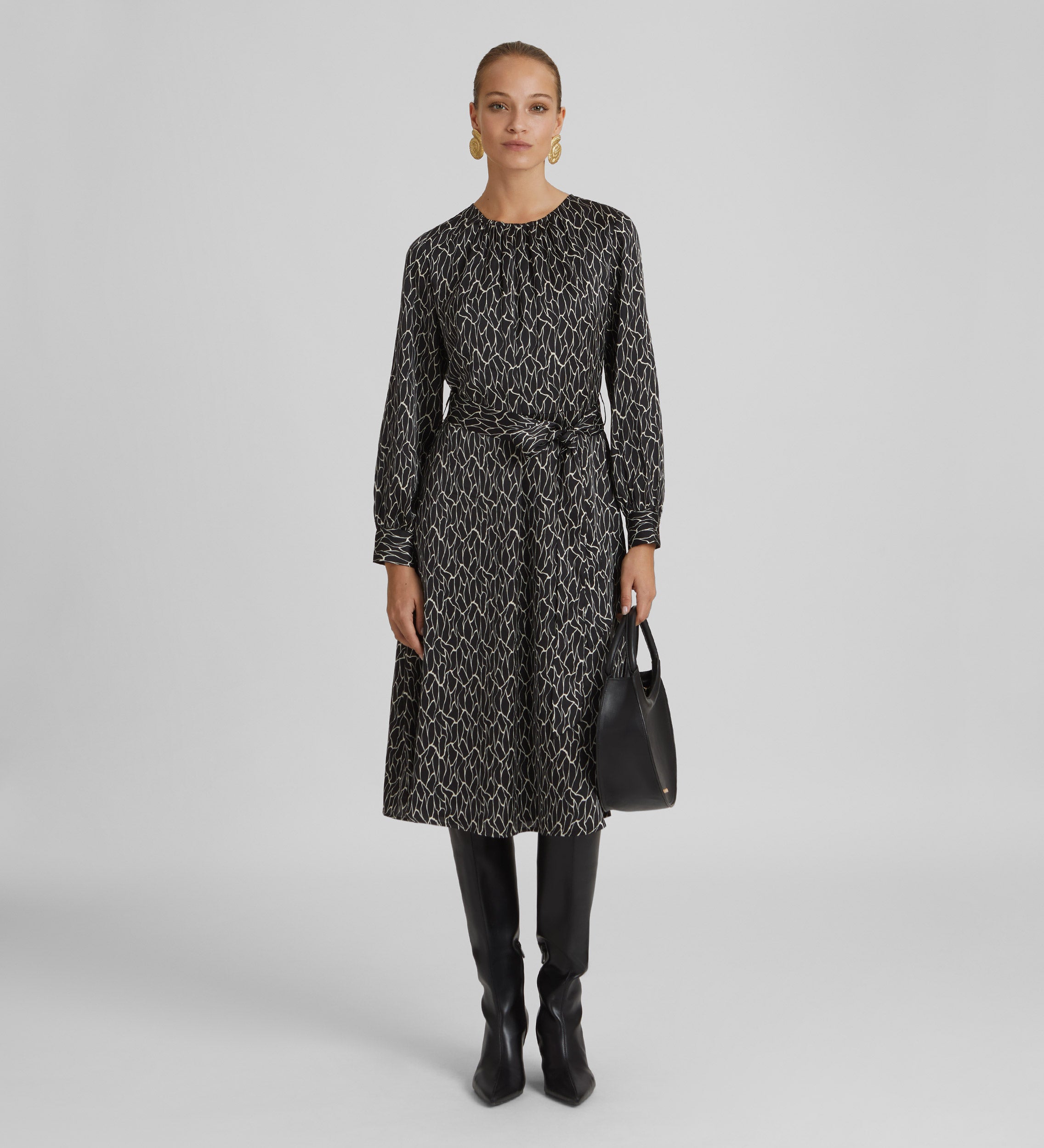 Robe midi imprimée