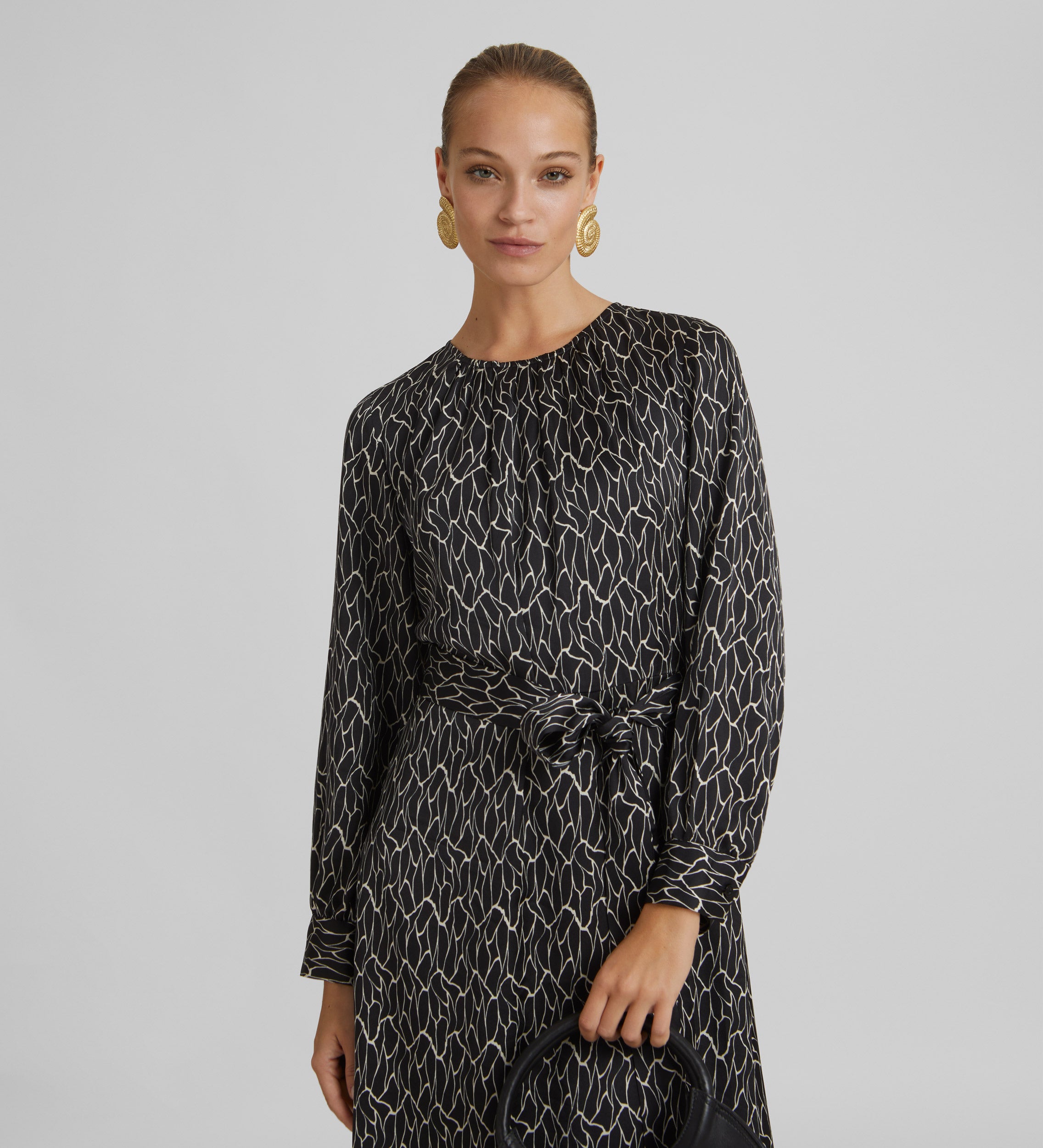 Robe midi imprimée