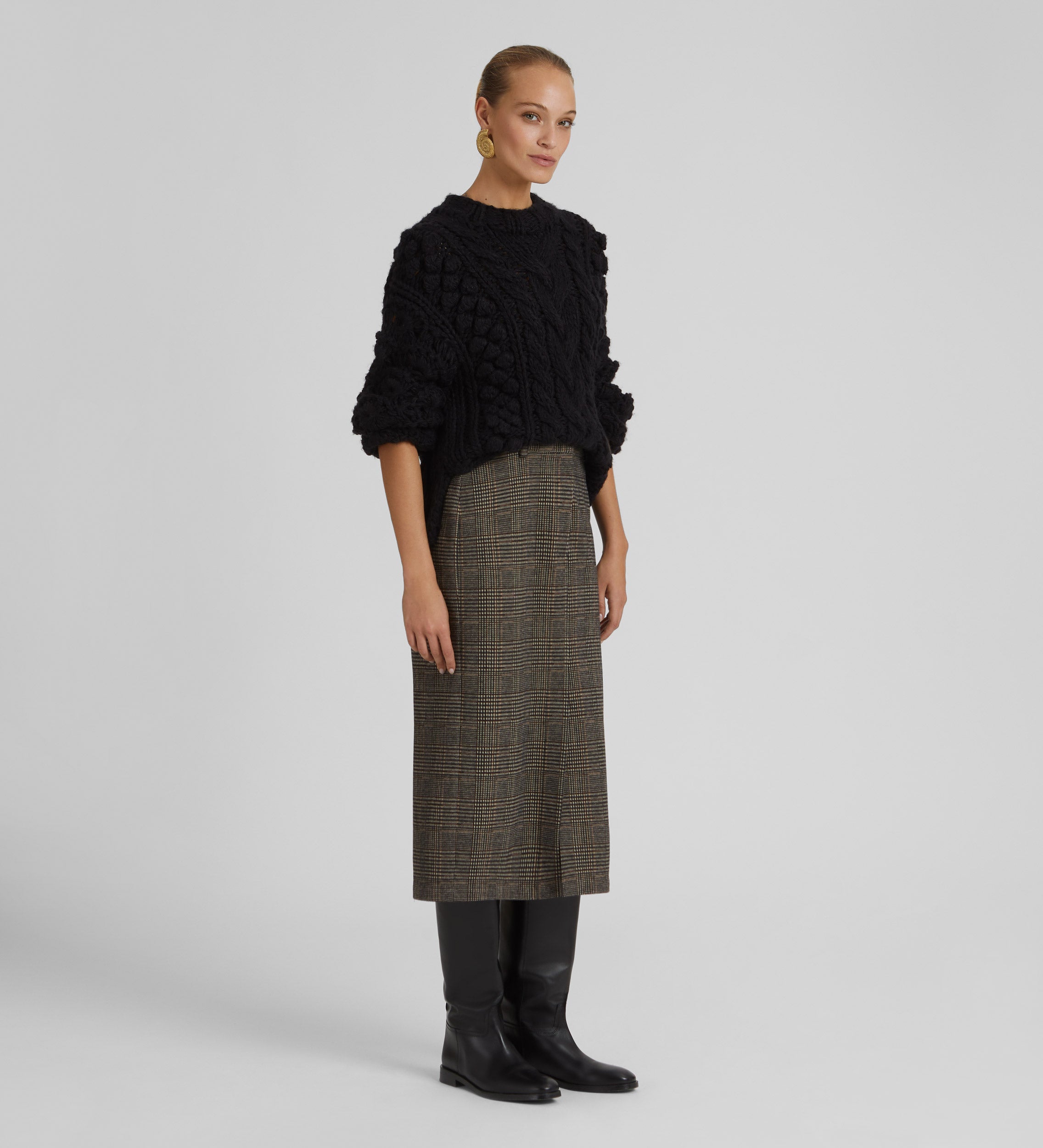 Jupe en maille jacquard