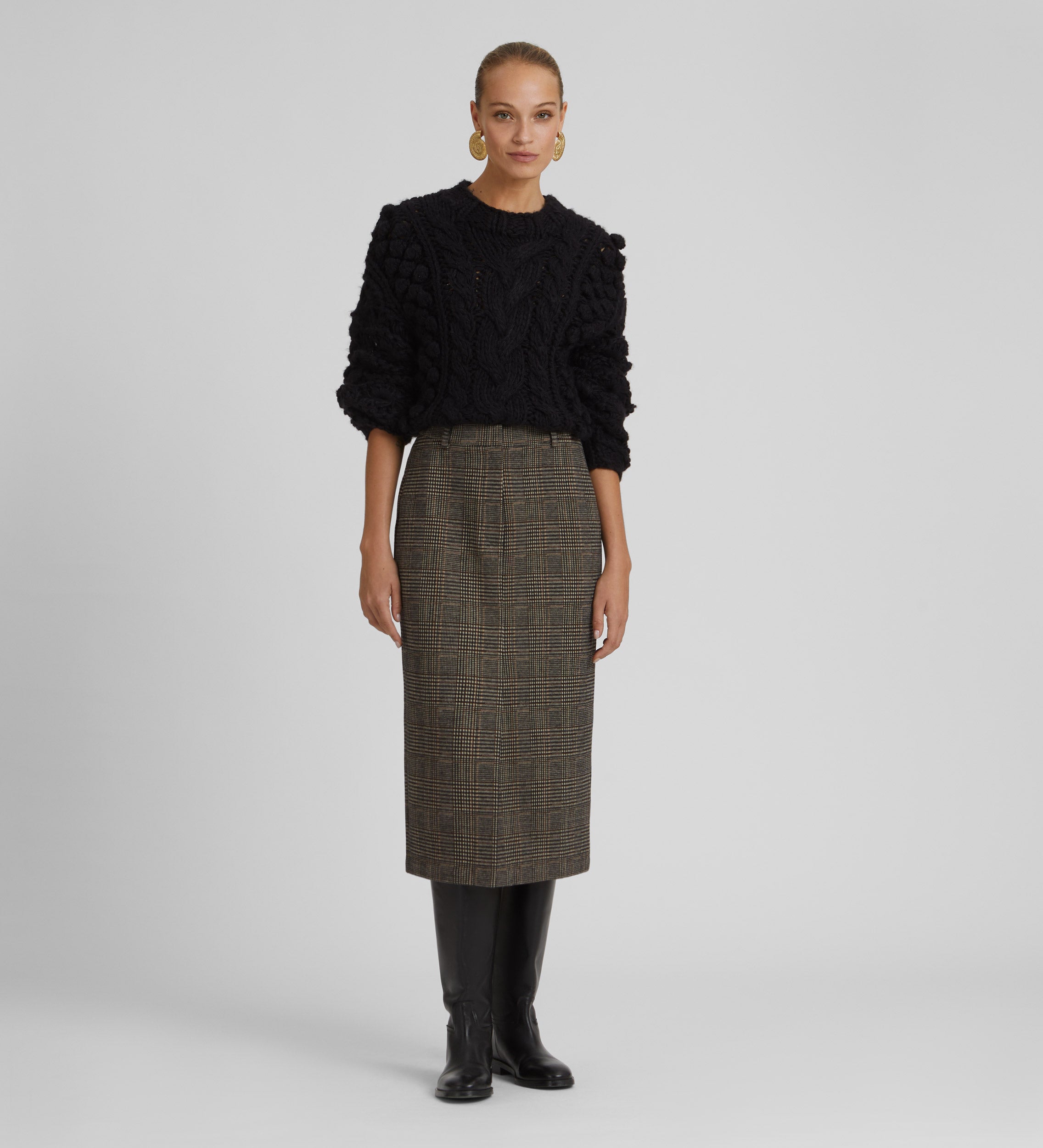 Jupe en maille jacquard