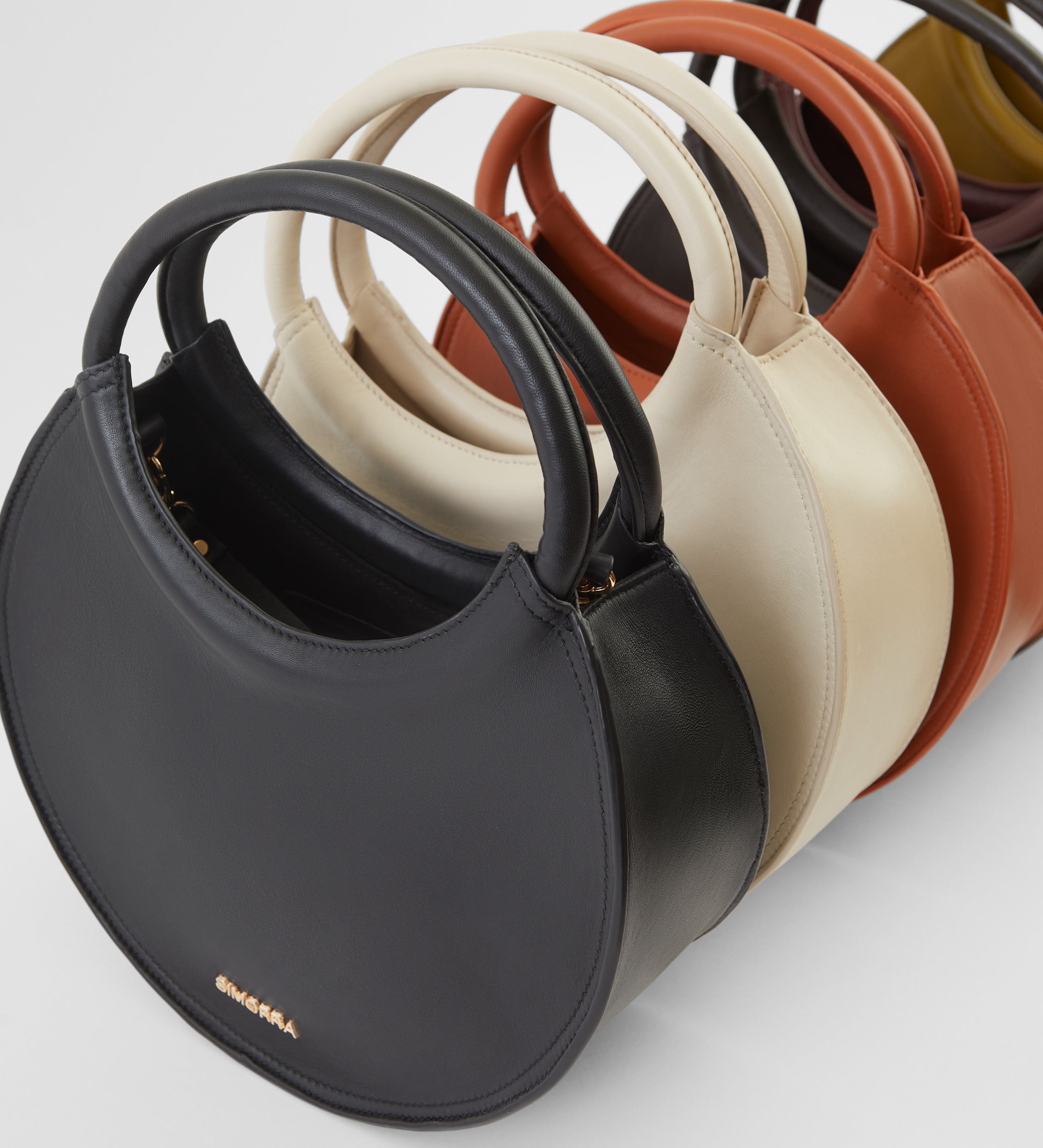 Sac circulaire en cuir