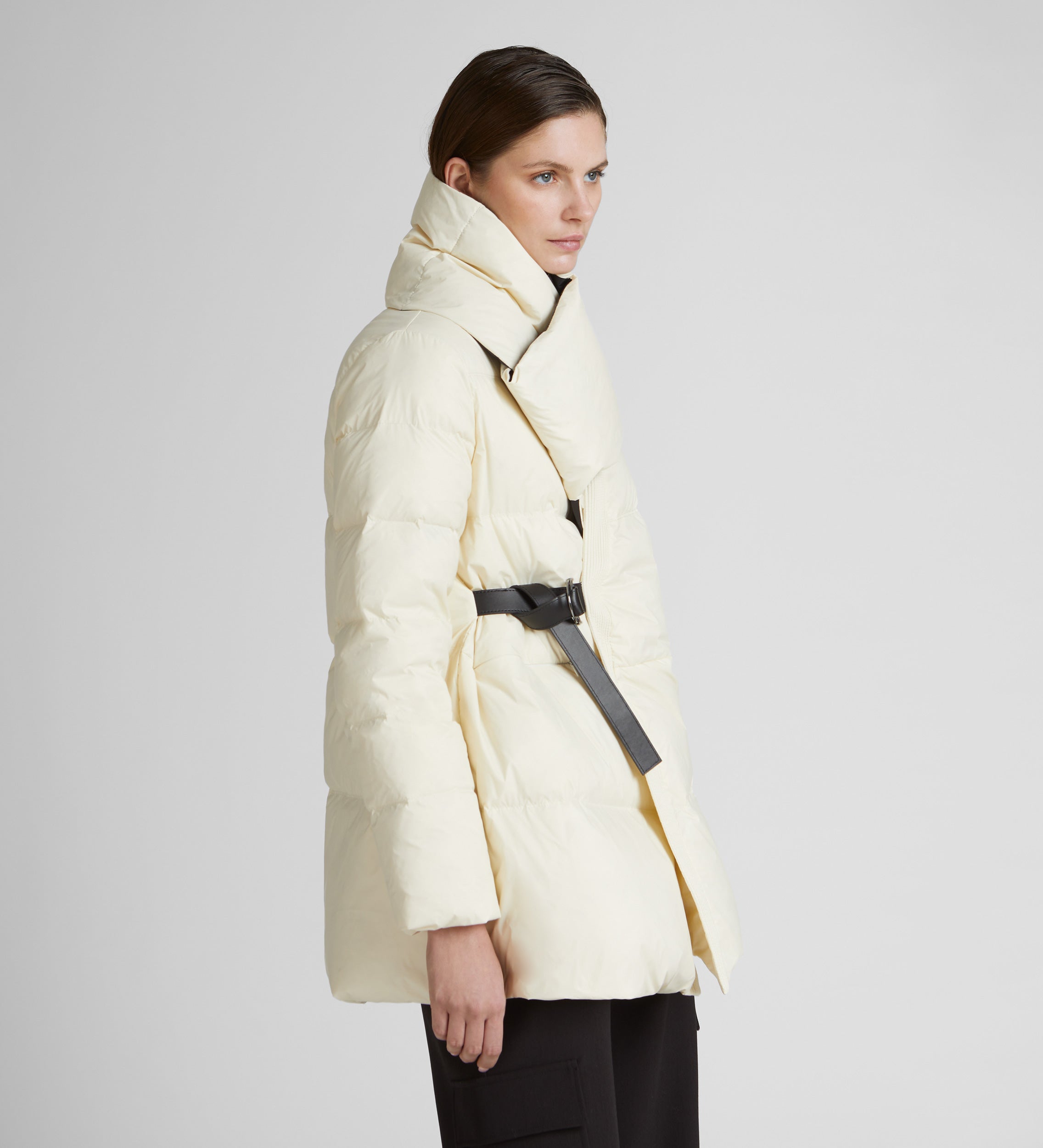Short parka scarf