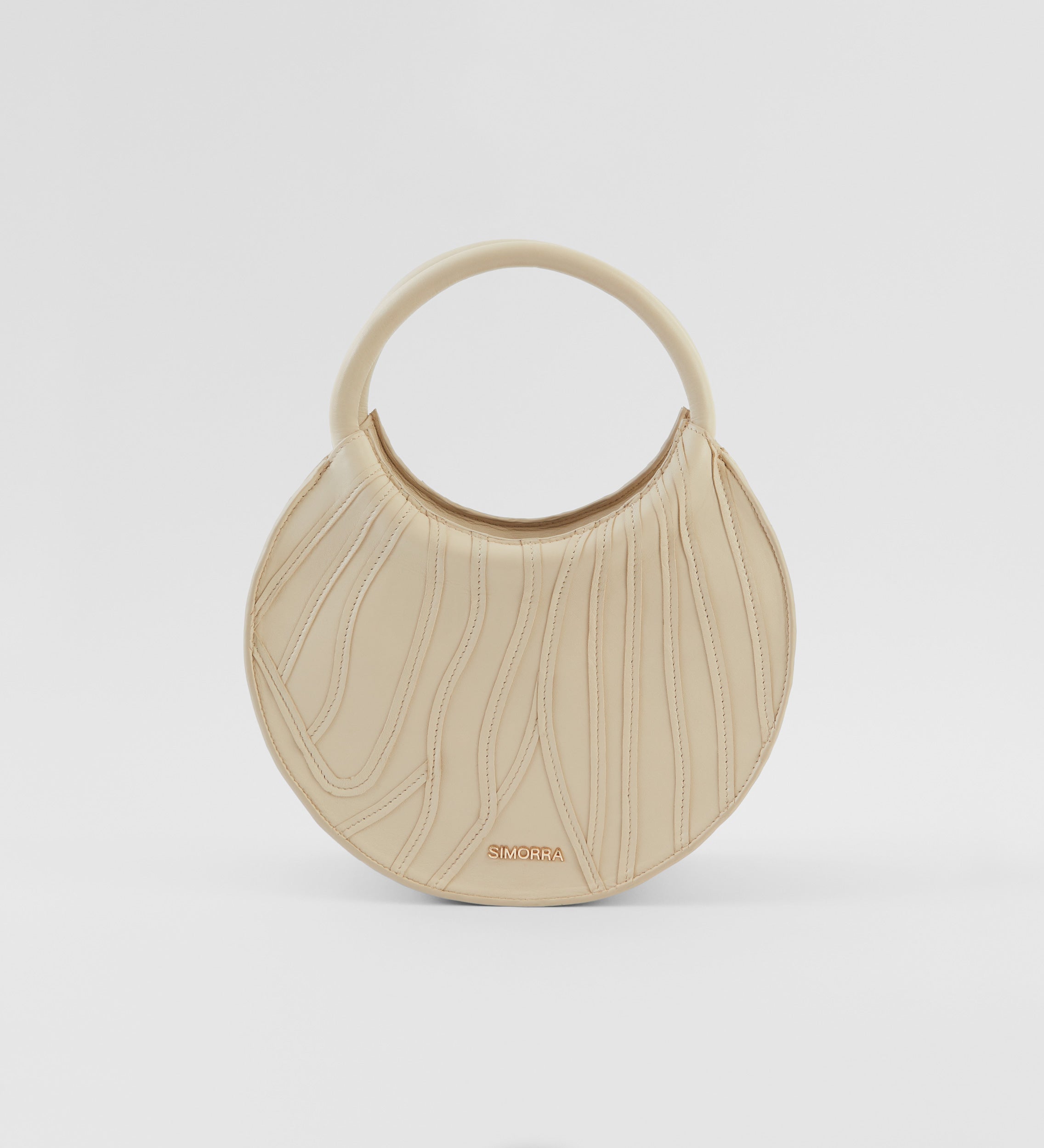 Bolso circular piel