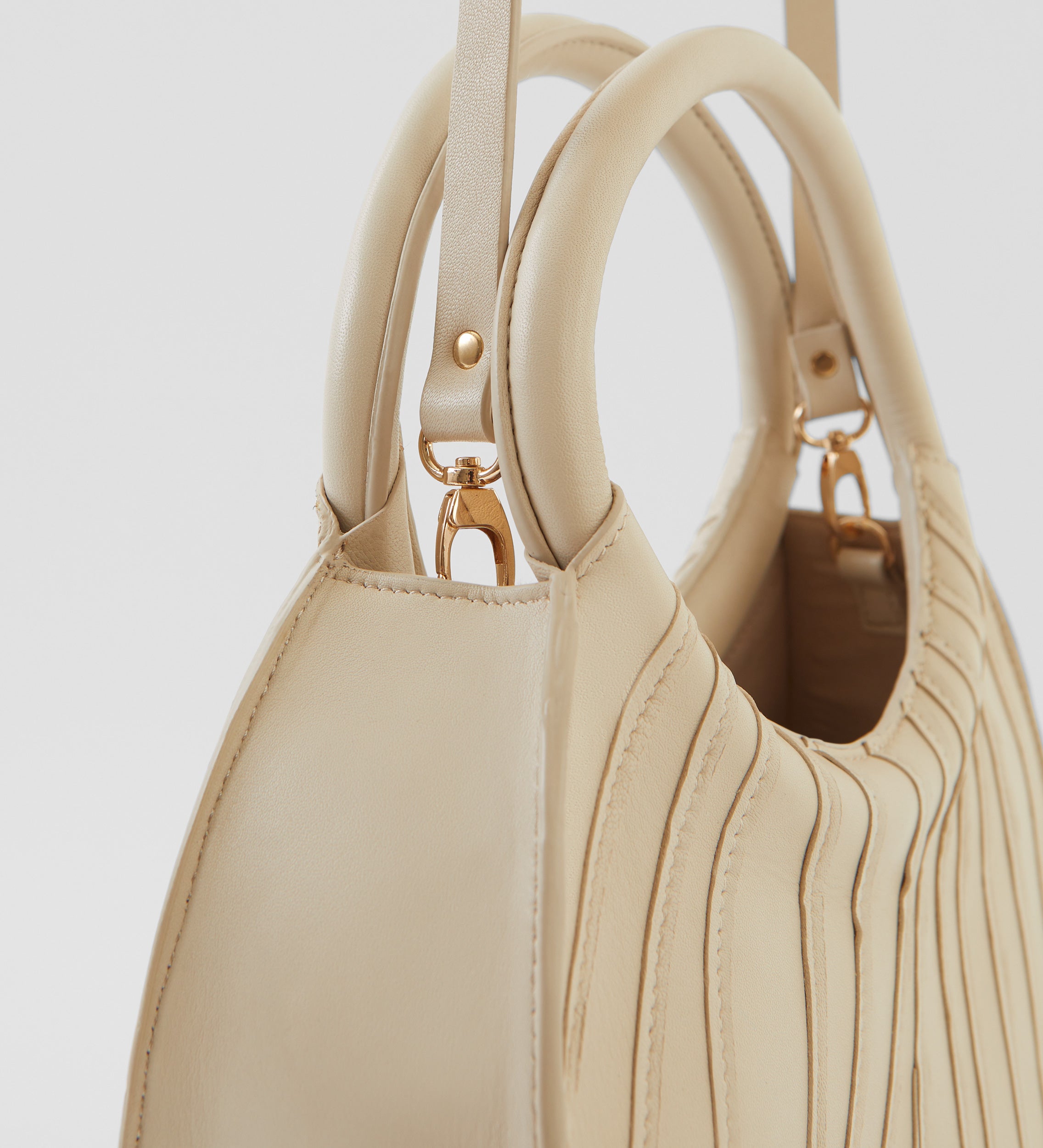 Bolso circular piel