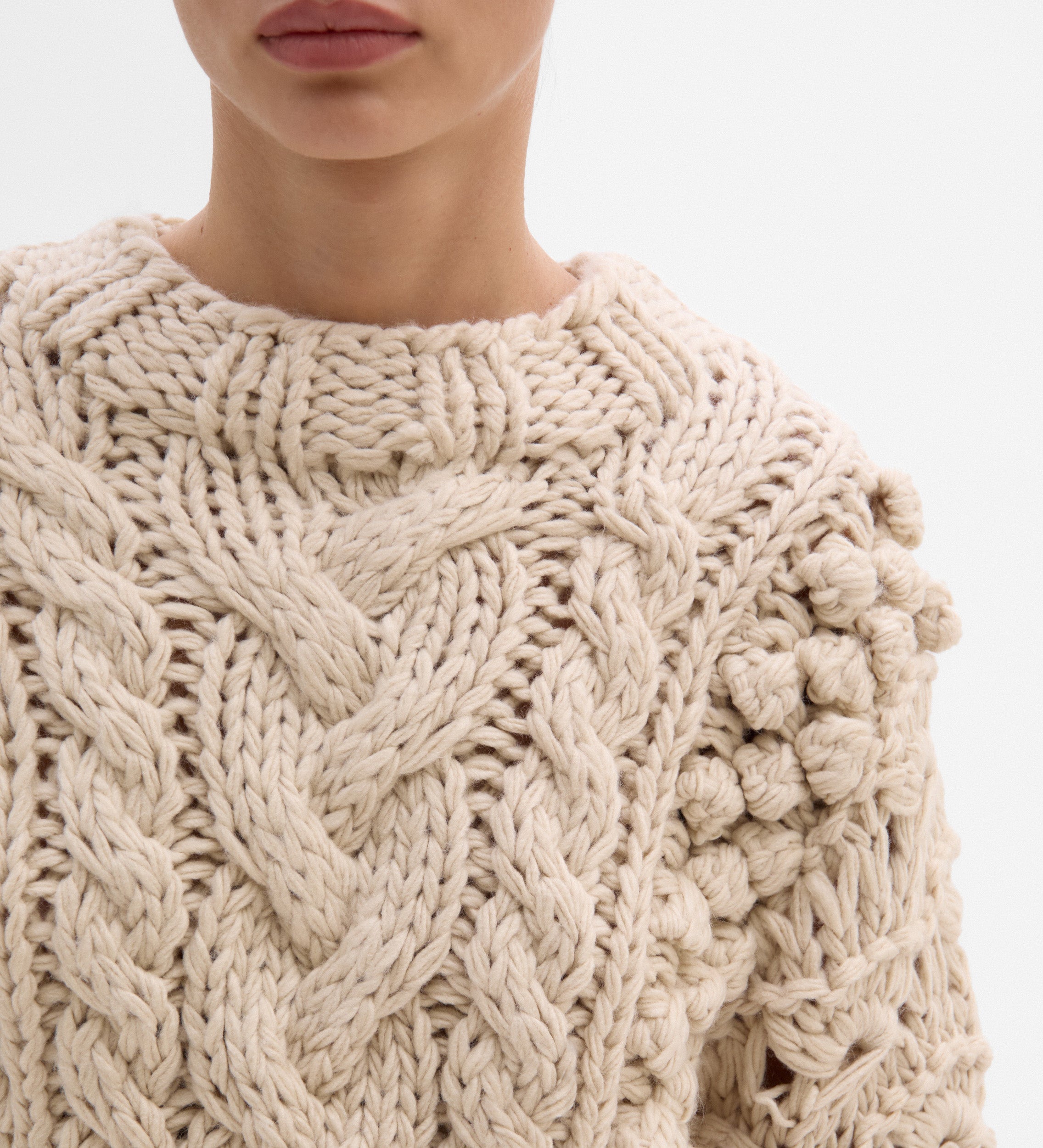 Jersey trenzado a mano