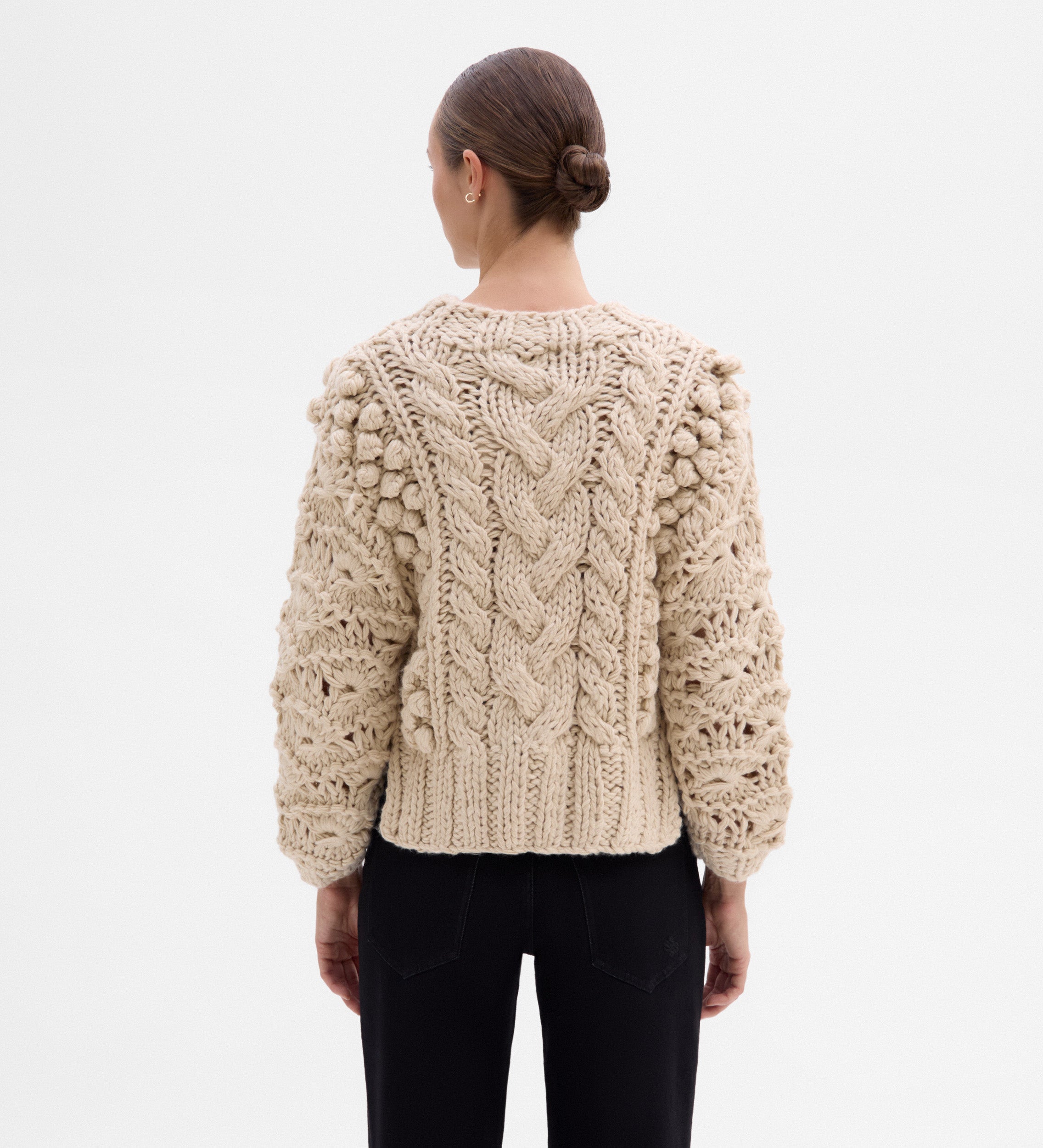 Jersey trenzado a mano