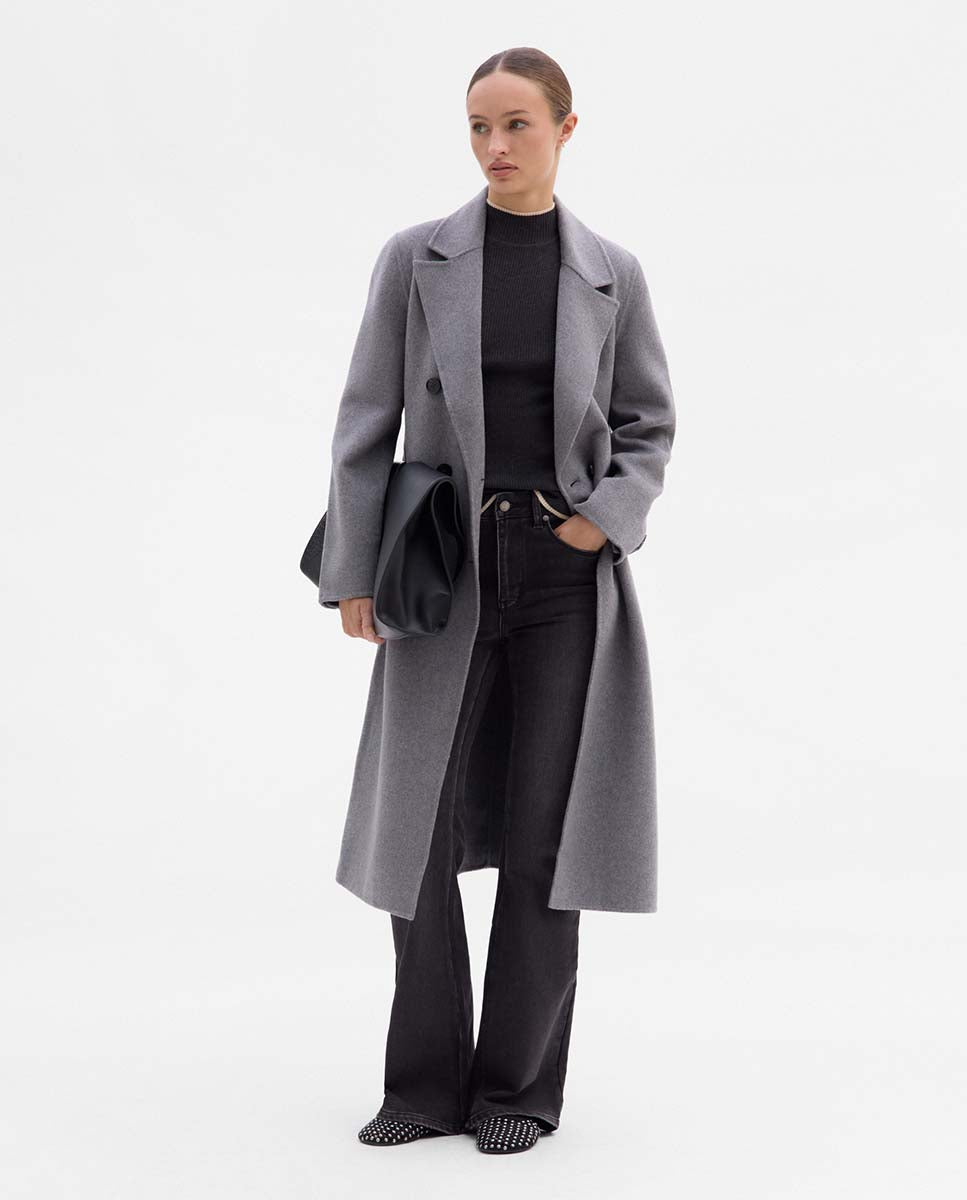 Abrigo largo cruzado